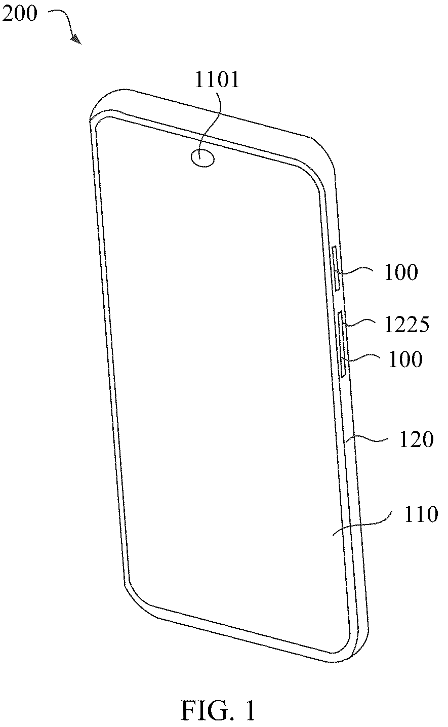 Patent US12417887 — Button and electronic device — Figure 1