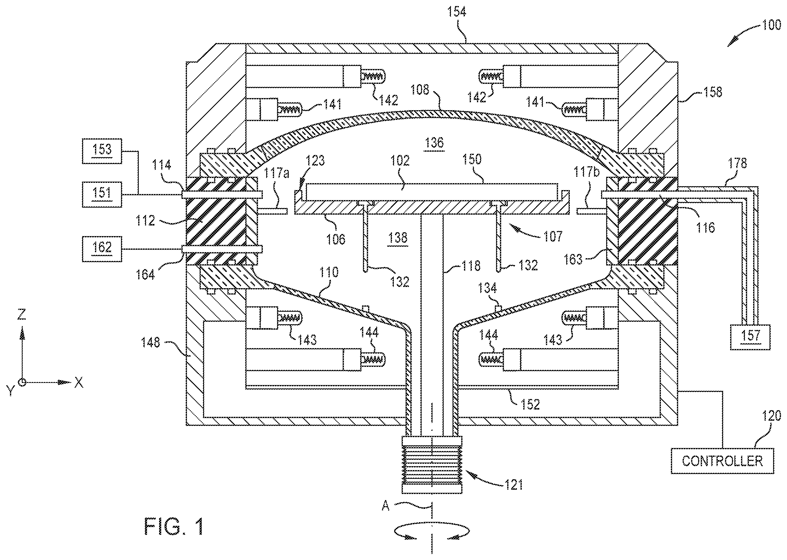 Patent US12417890 — Methods, systems, and apparatus for monitoring radiation output of lamps — Figure 1
