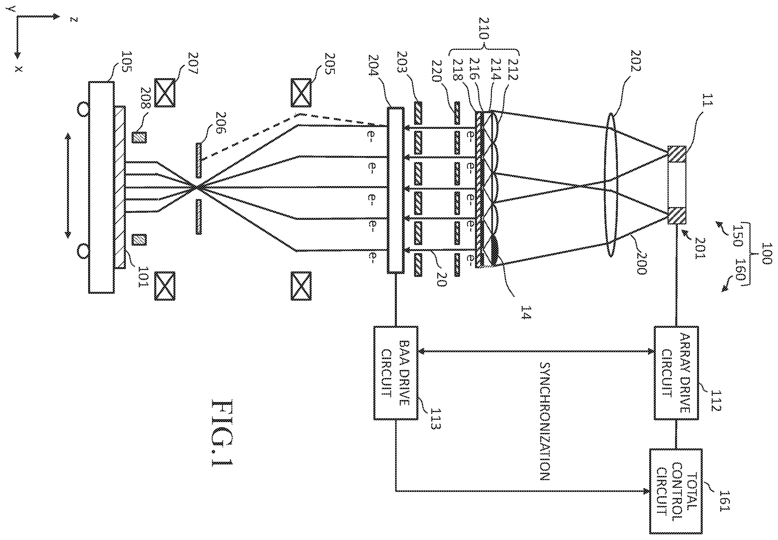 Patent US12417896 — Multi-electron beam writing apparatus and multi-electron beam writing method — Figure 1
