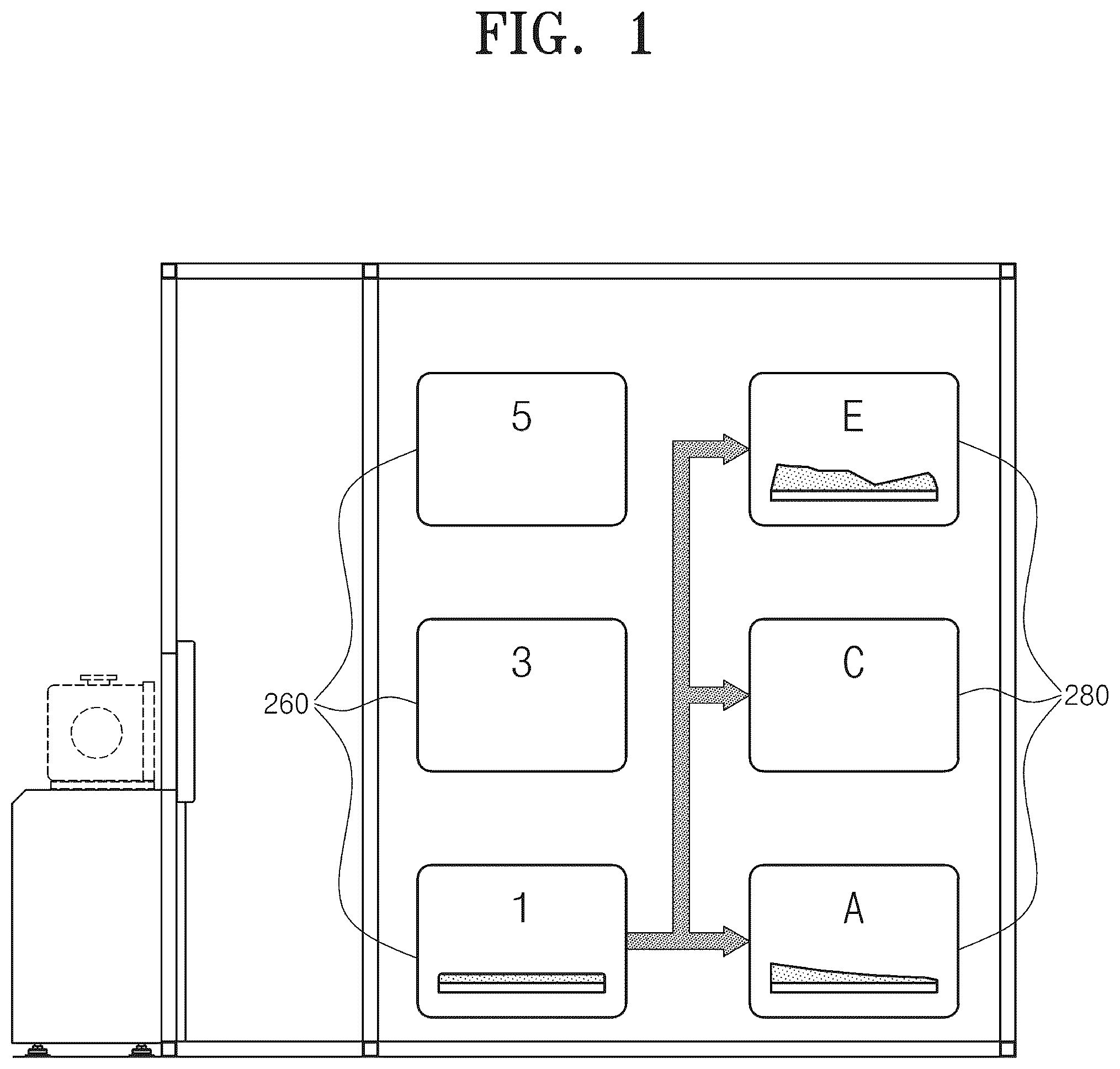 Patent US12417934 — Substrate treating apparatus and substrate transfer robot — Figure 1