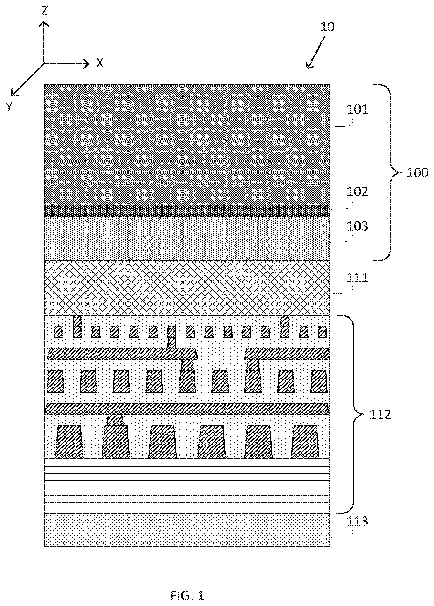 Patent US12417974 — Decoupling capacitance in backside interconnect — Figure 1