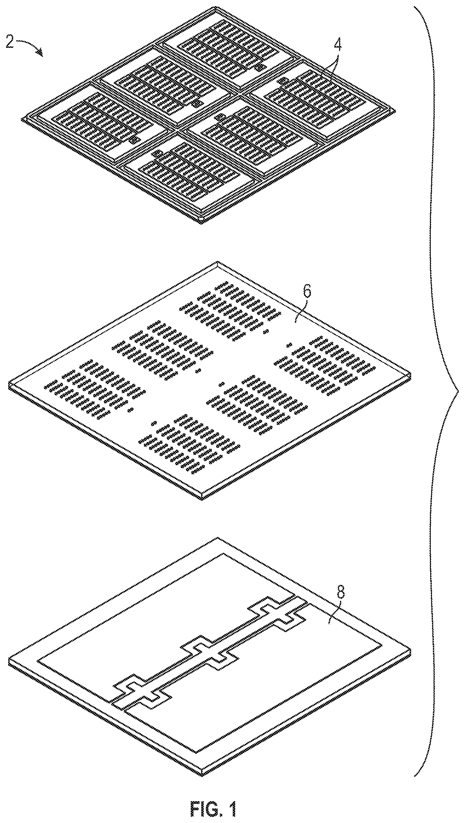 Patent US12417999 Figure 1 – Semiconductor packages using package in package systems and related methods