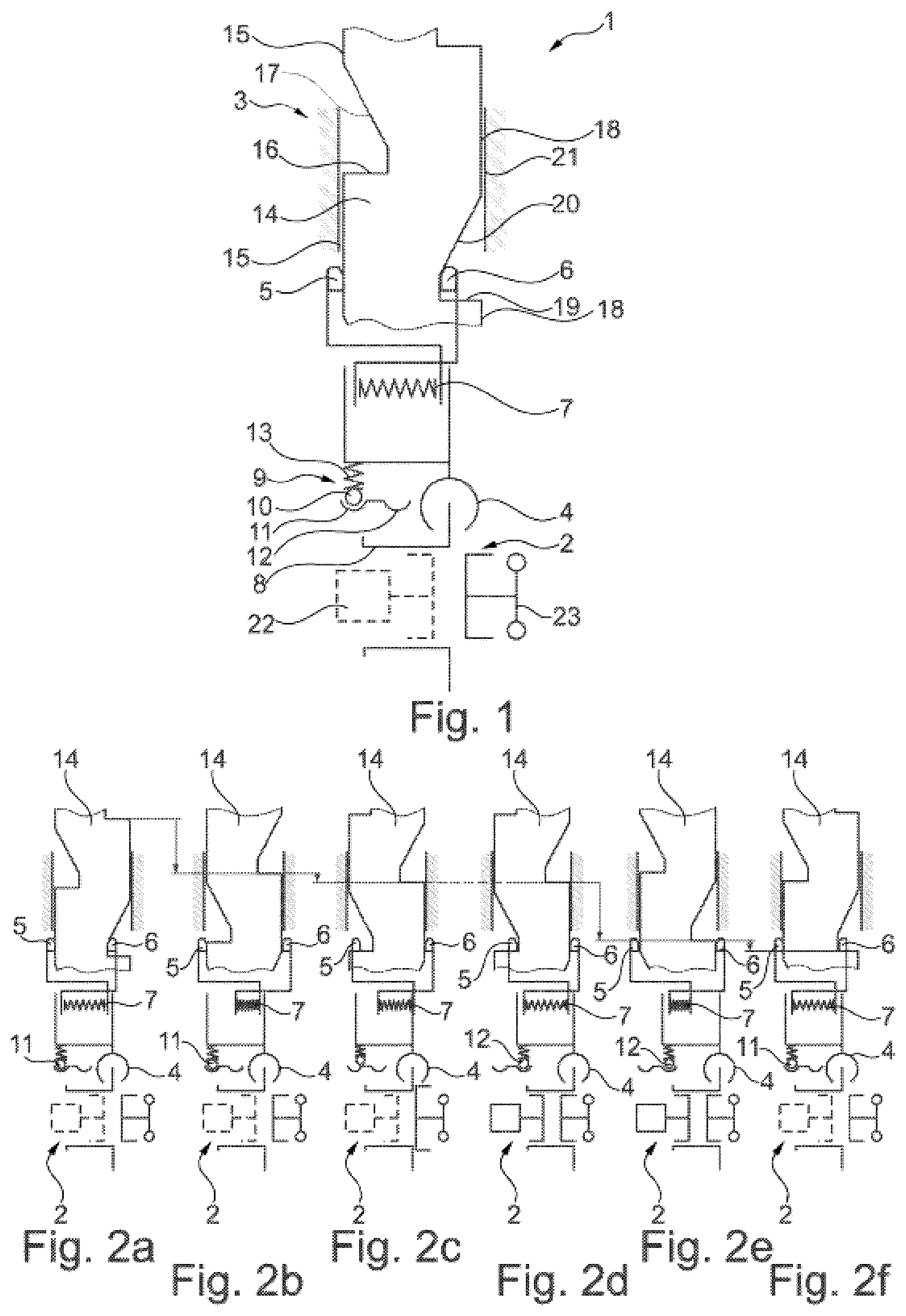 Patent US12422003 — Coupling device with actuating device — Figure 1