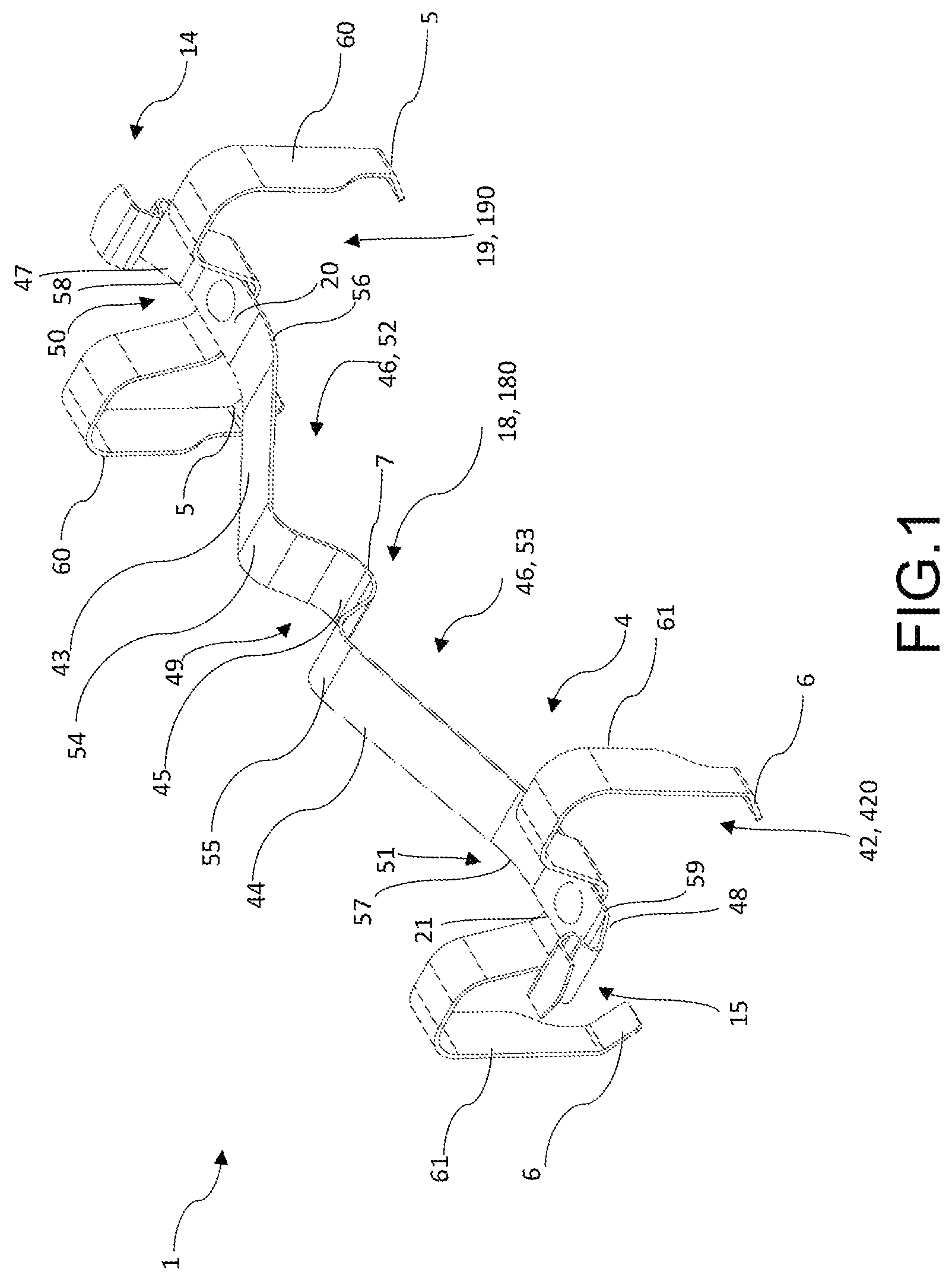 Patent US12422007 — Spring, spring assembly and brake pad, caliper body assembly — Figure 1