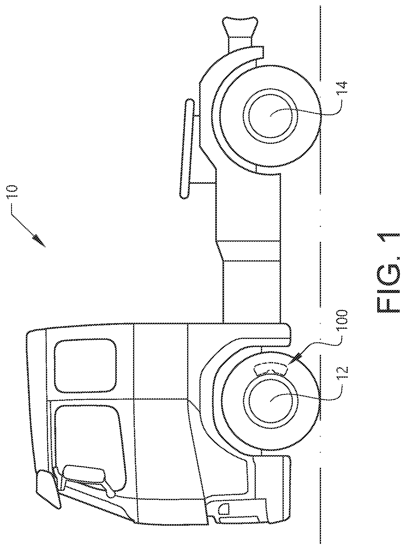 Patent US12422008 Figure 1 – Wheel brake arrangement