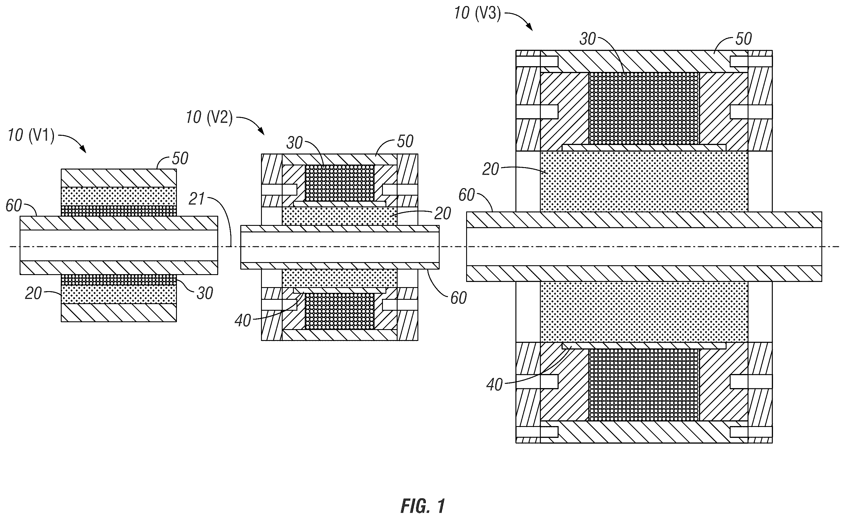 Patent US12422010 — Magnetorheological elastomer (MRE) apparatuses, methods, and systems, including bushings for vibrational damping or isolation — Figure 1