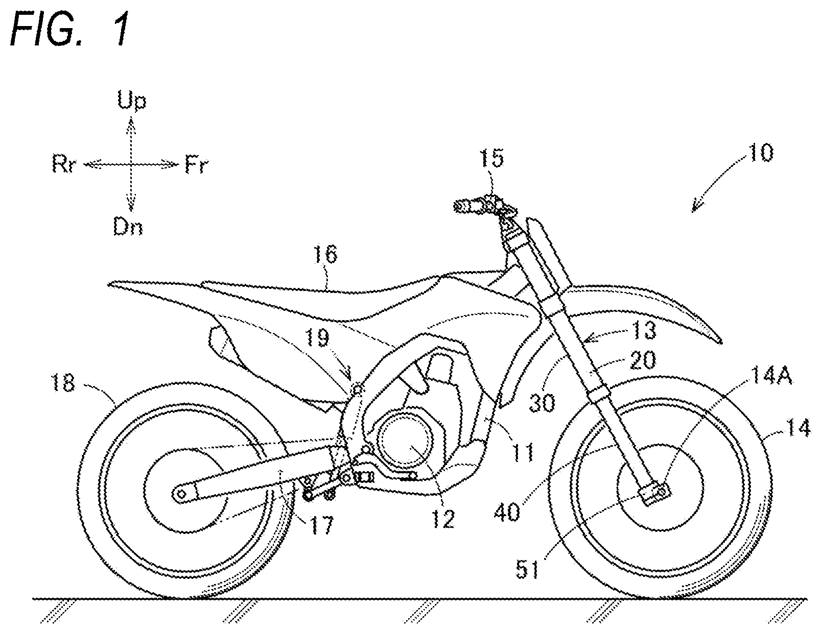 Patent US12422013 — Shock absorber — Figure 1