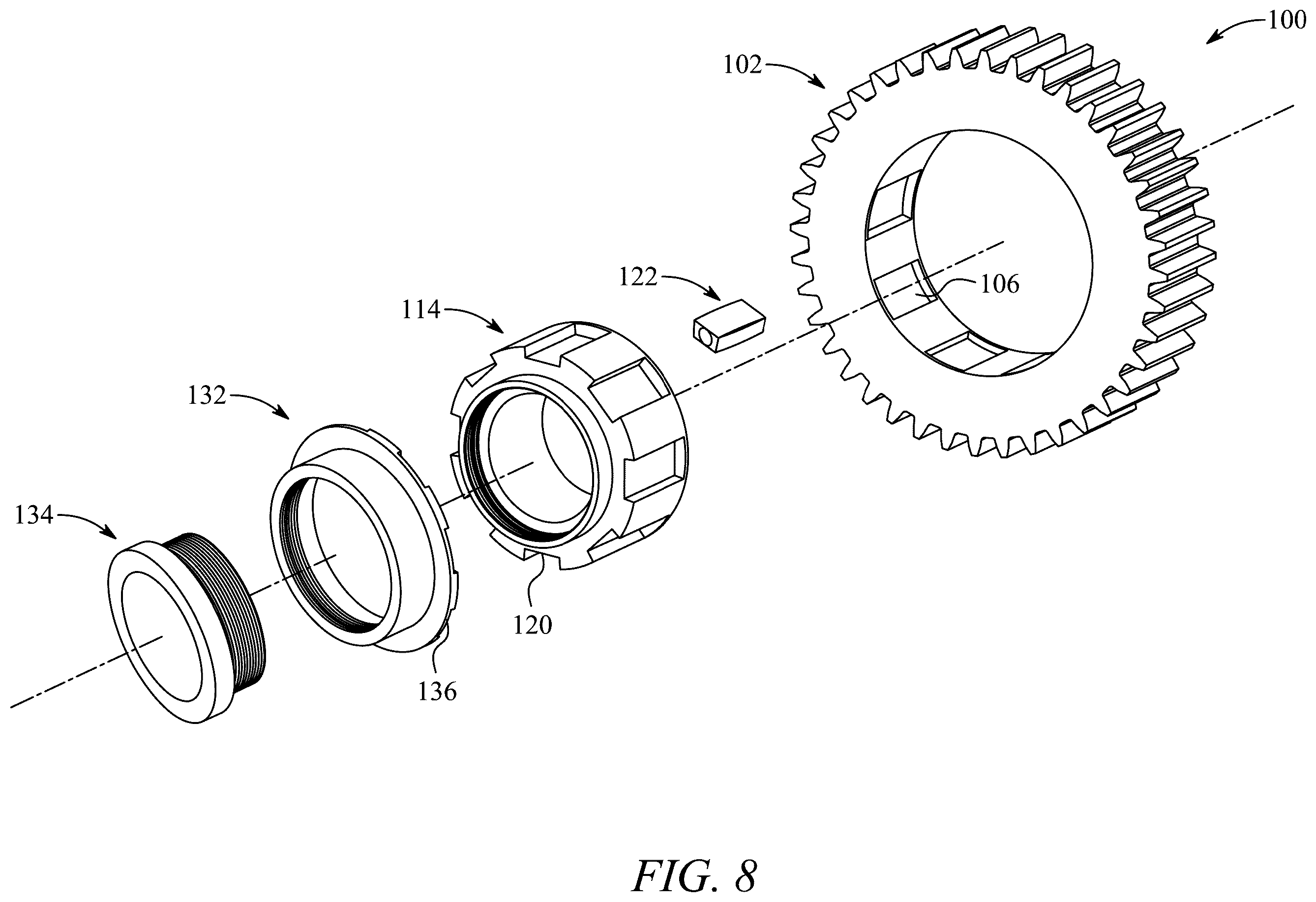Patent US12422020 Figure 10 – Self aligning gear