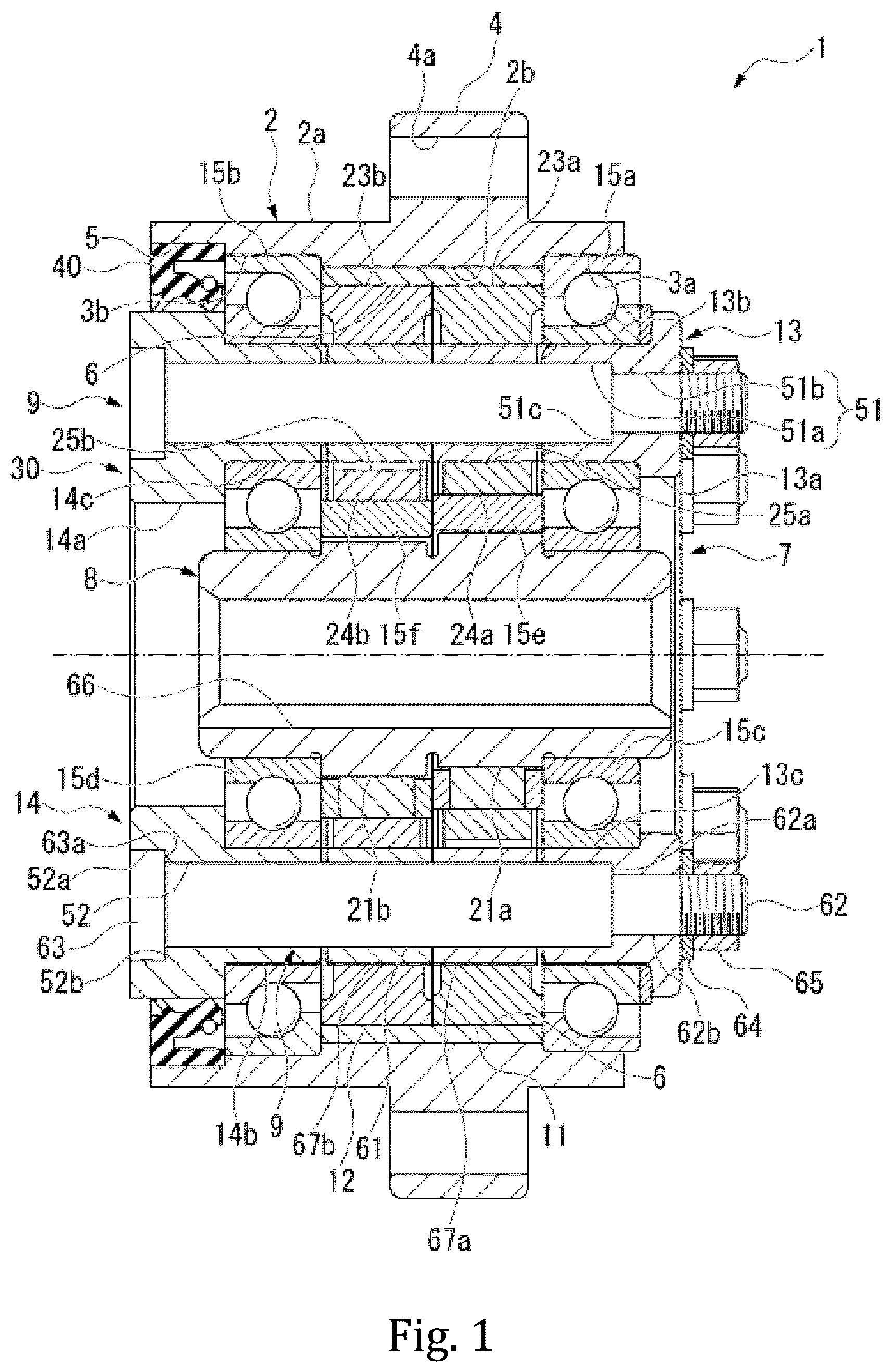 Patent US12422021 — Power transmission pin for speed changer, speed changer and method of manufacturing power transmission pin for speed changer — Figure 1