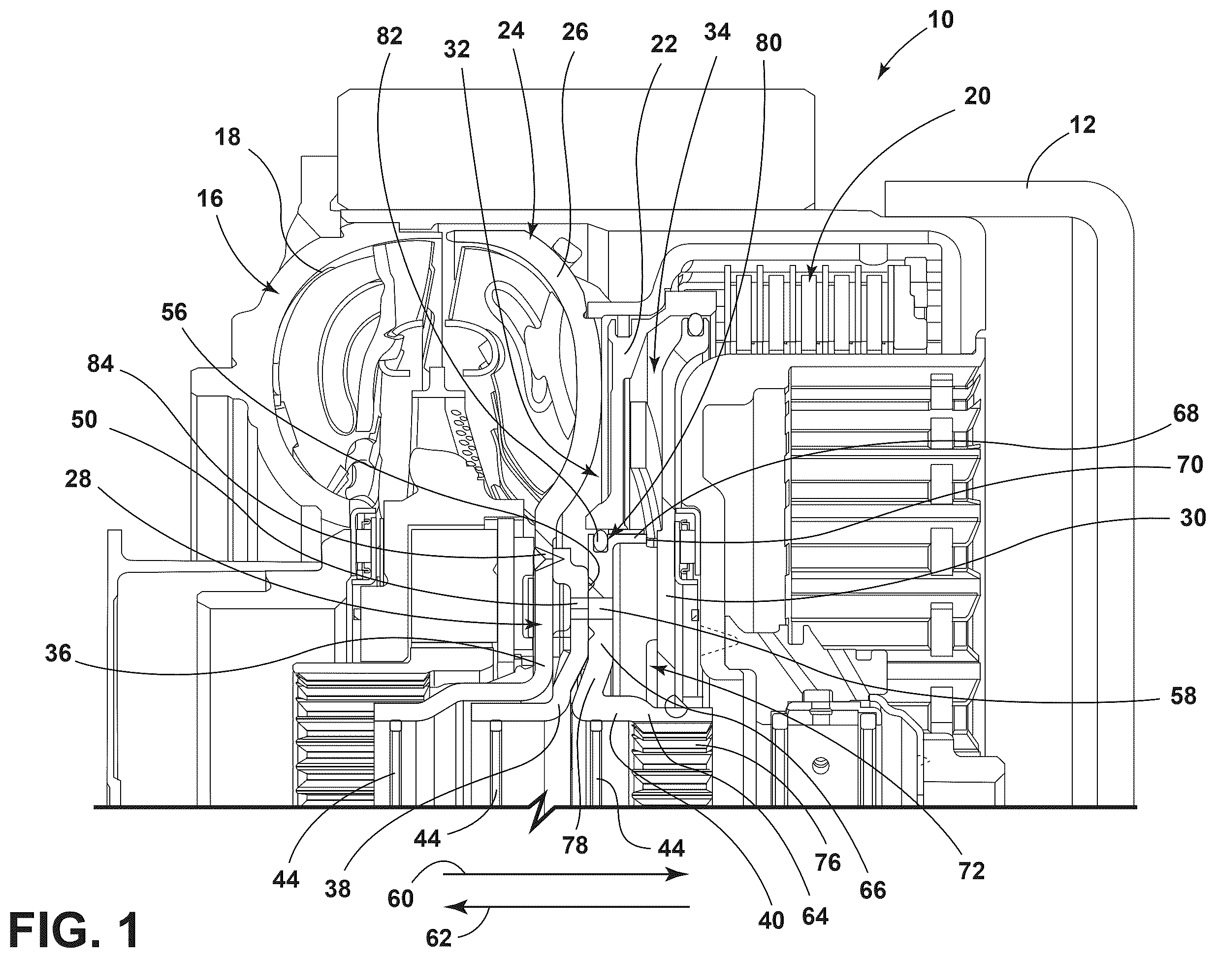Patent US12422030 — Turbine hub of a torque converter — Figure 1