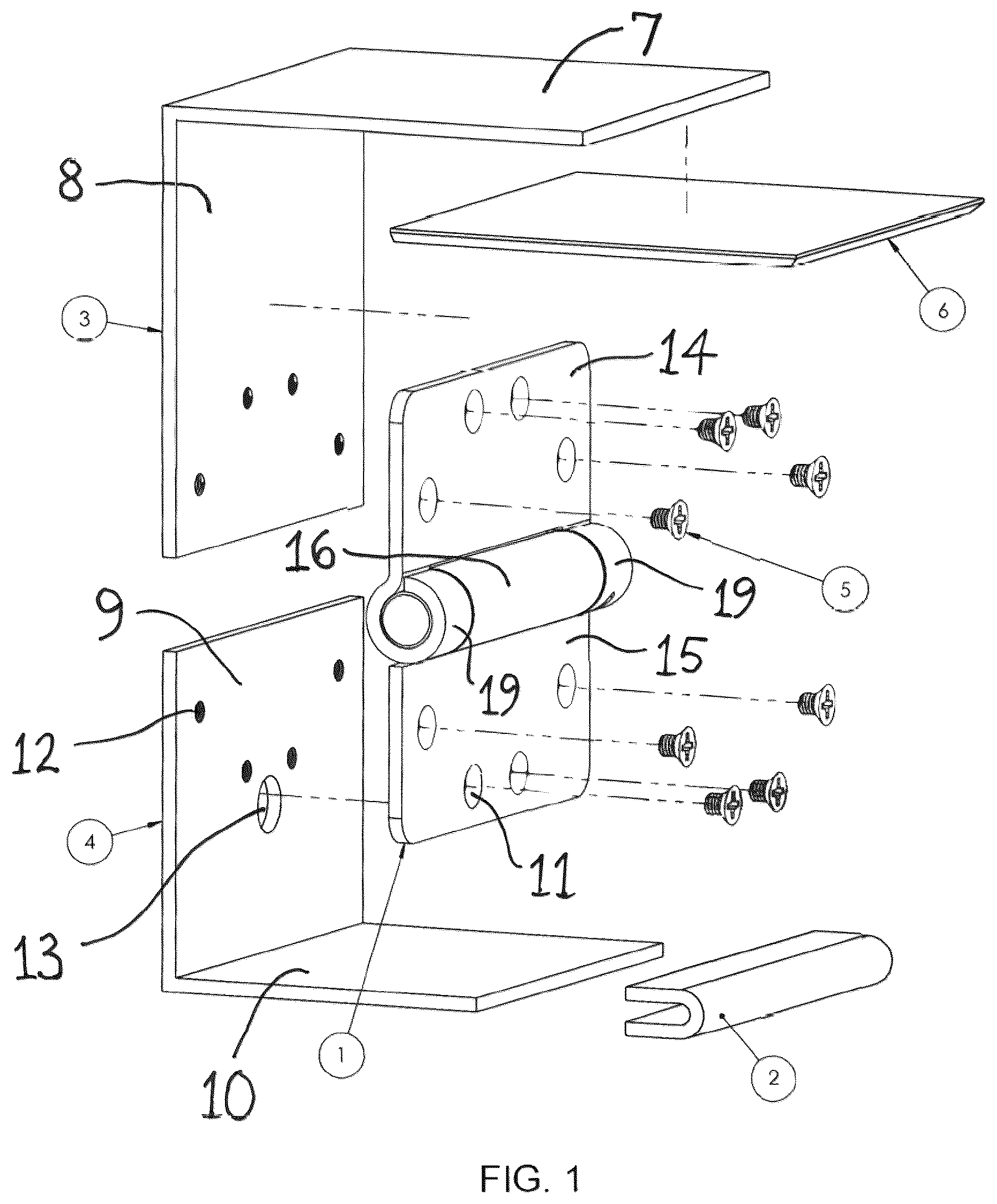 Patent US12422062 — Hinge assembly — Figure 1