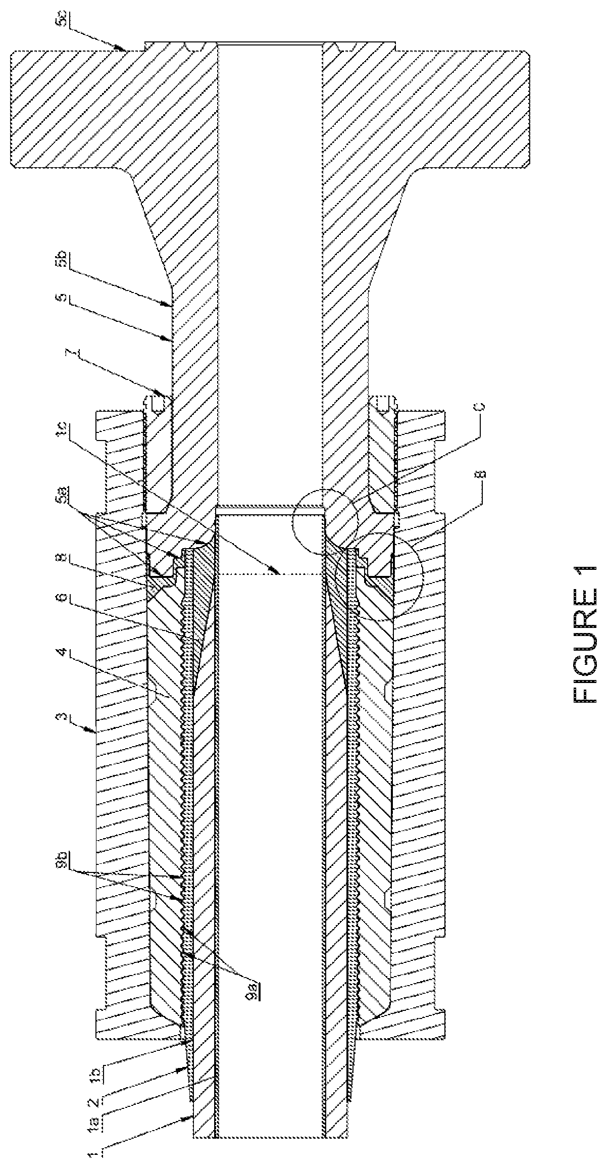 Patent US12422068 — Composite pipe end-fitting — Figure 1