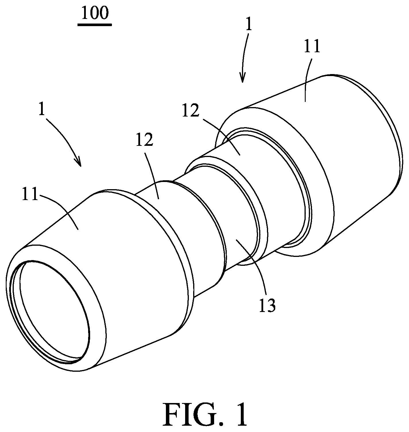 Patent US12422071 — Water pipe connection device — Figure 1