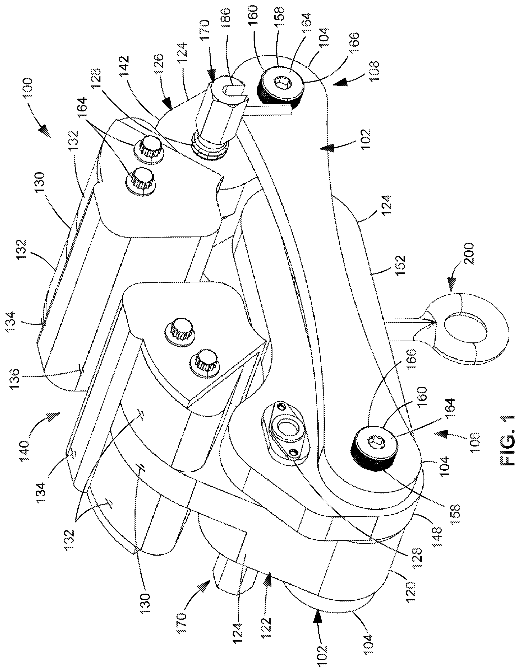 Patent US12422091 Figure 1 – Beam anchor and method of use