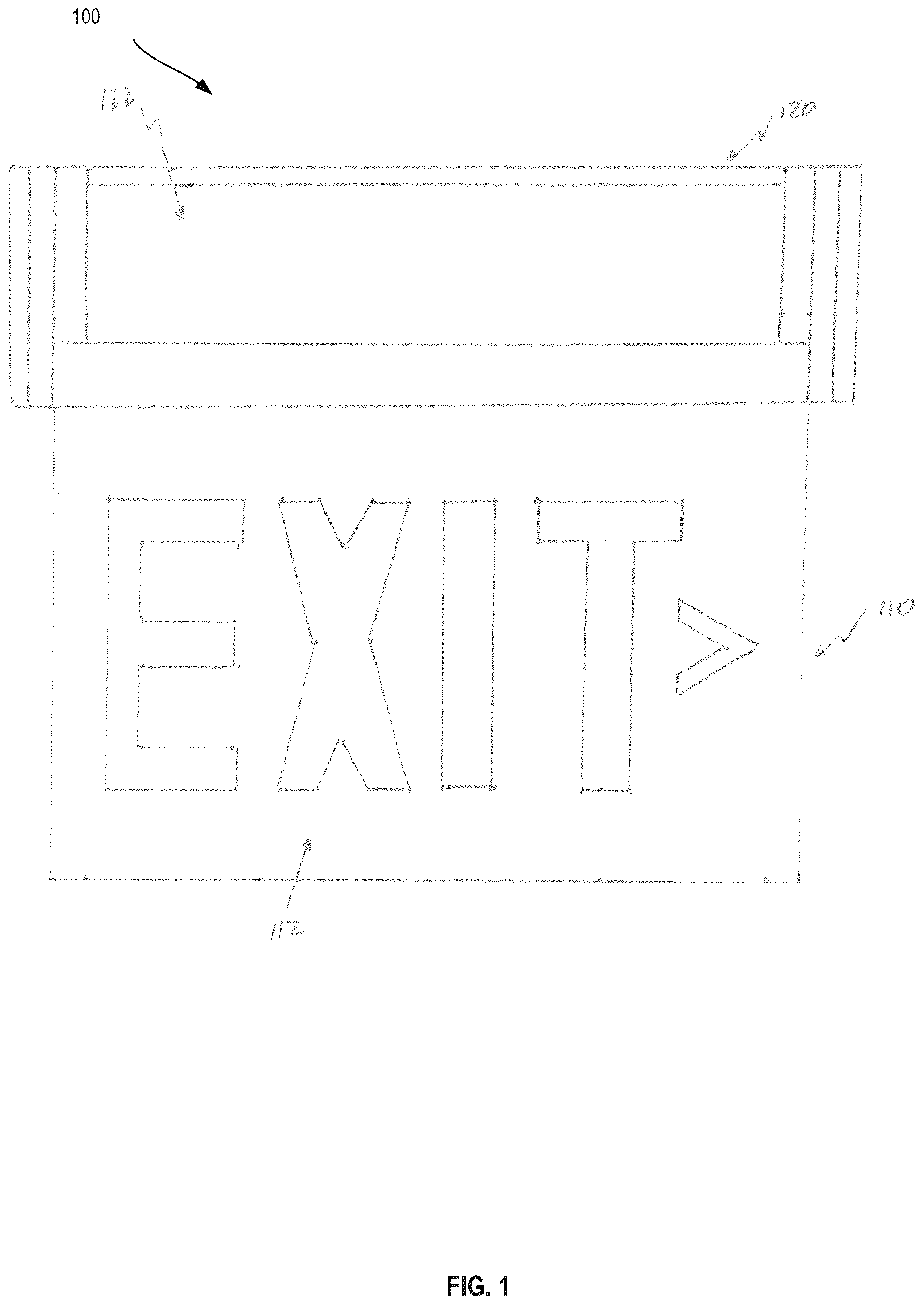 Patent US12422115 Figure 1 – Lighting device with battery backup