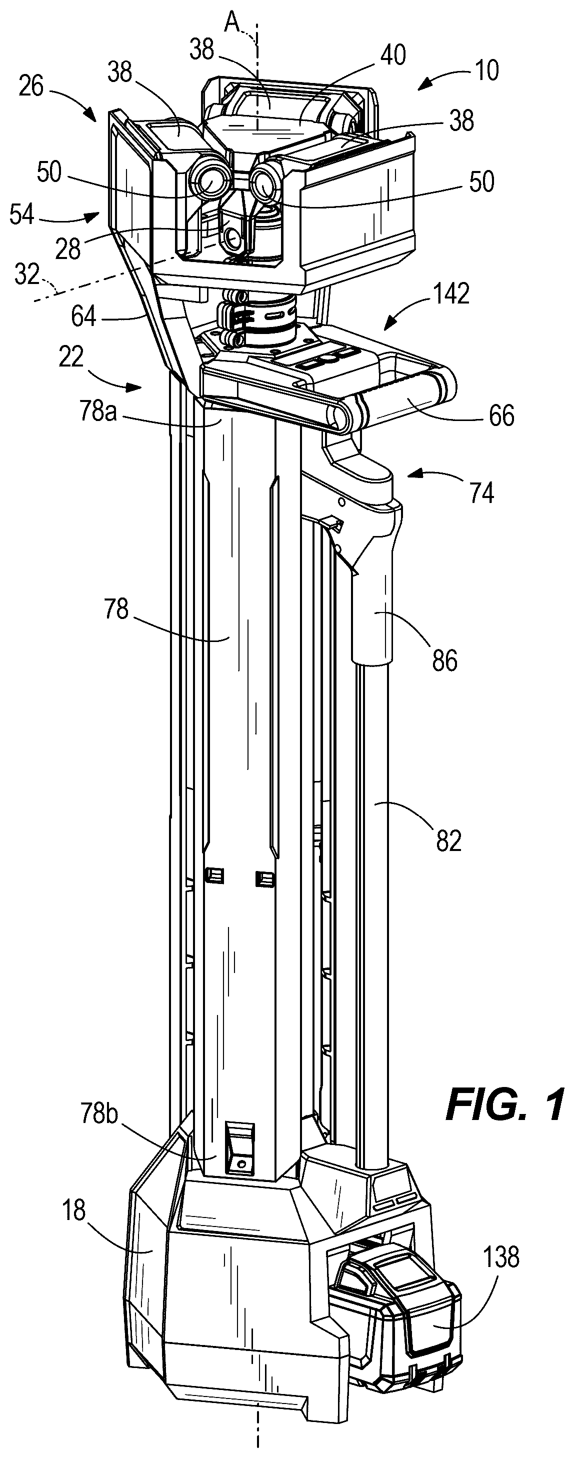 Patent US12422130 Figure 1 – Stand light