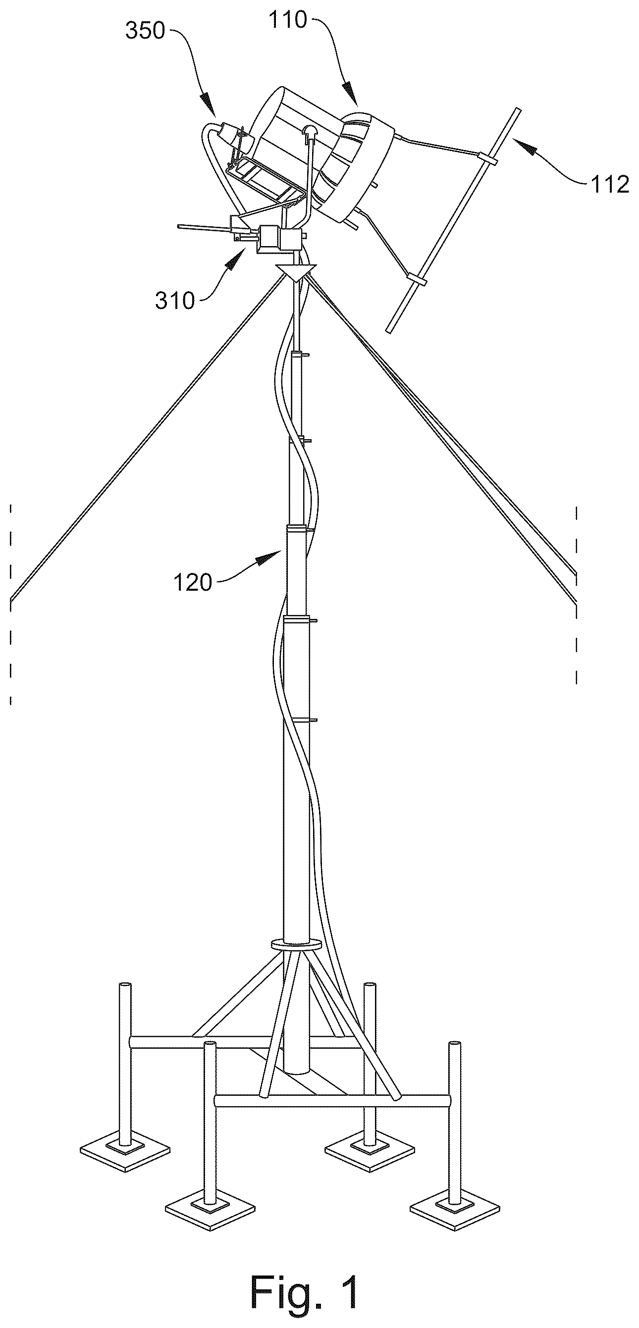 Patent US12422132 — Remote light adjustment apparatus for audio-visual applications — Figure 1