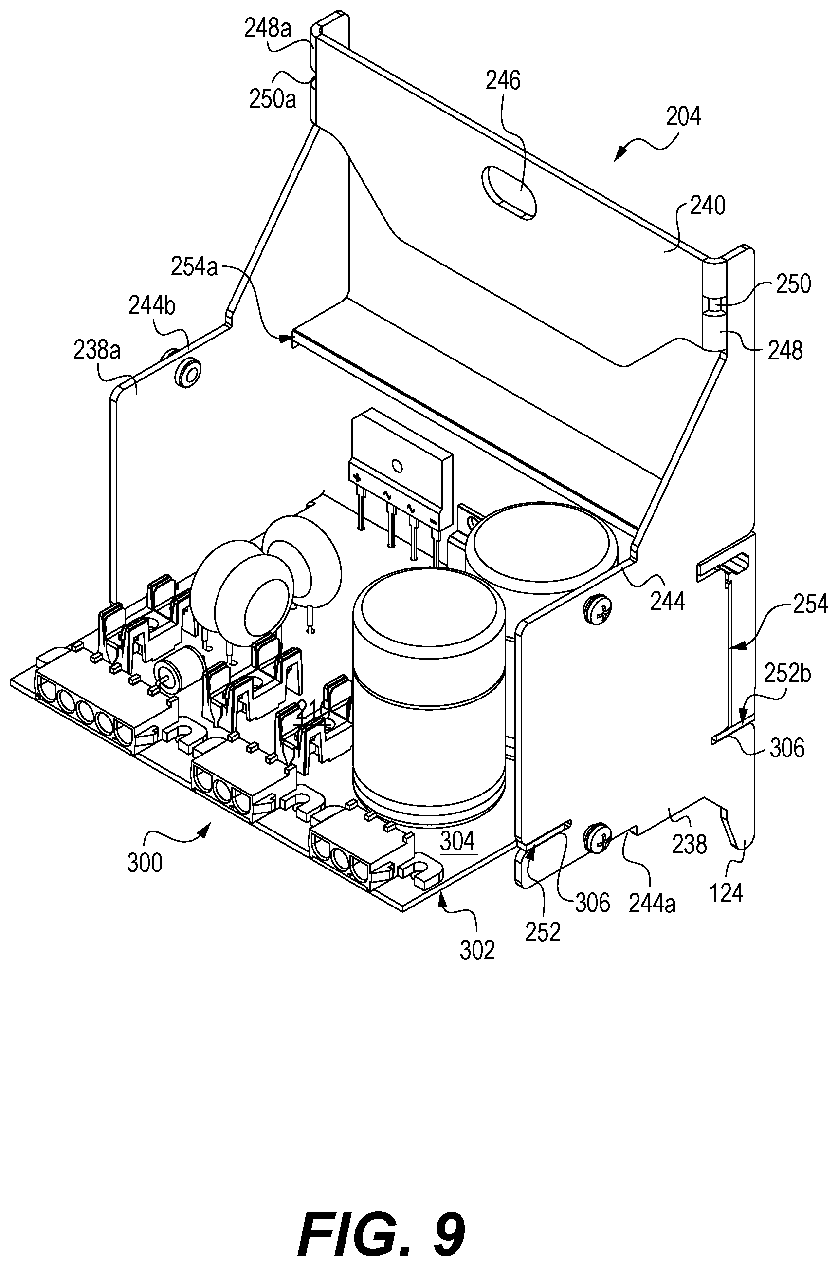 Patent US12422133 Figure 6 – LED luminaire for retrofitting a lighting system with LED lights