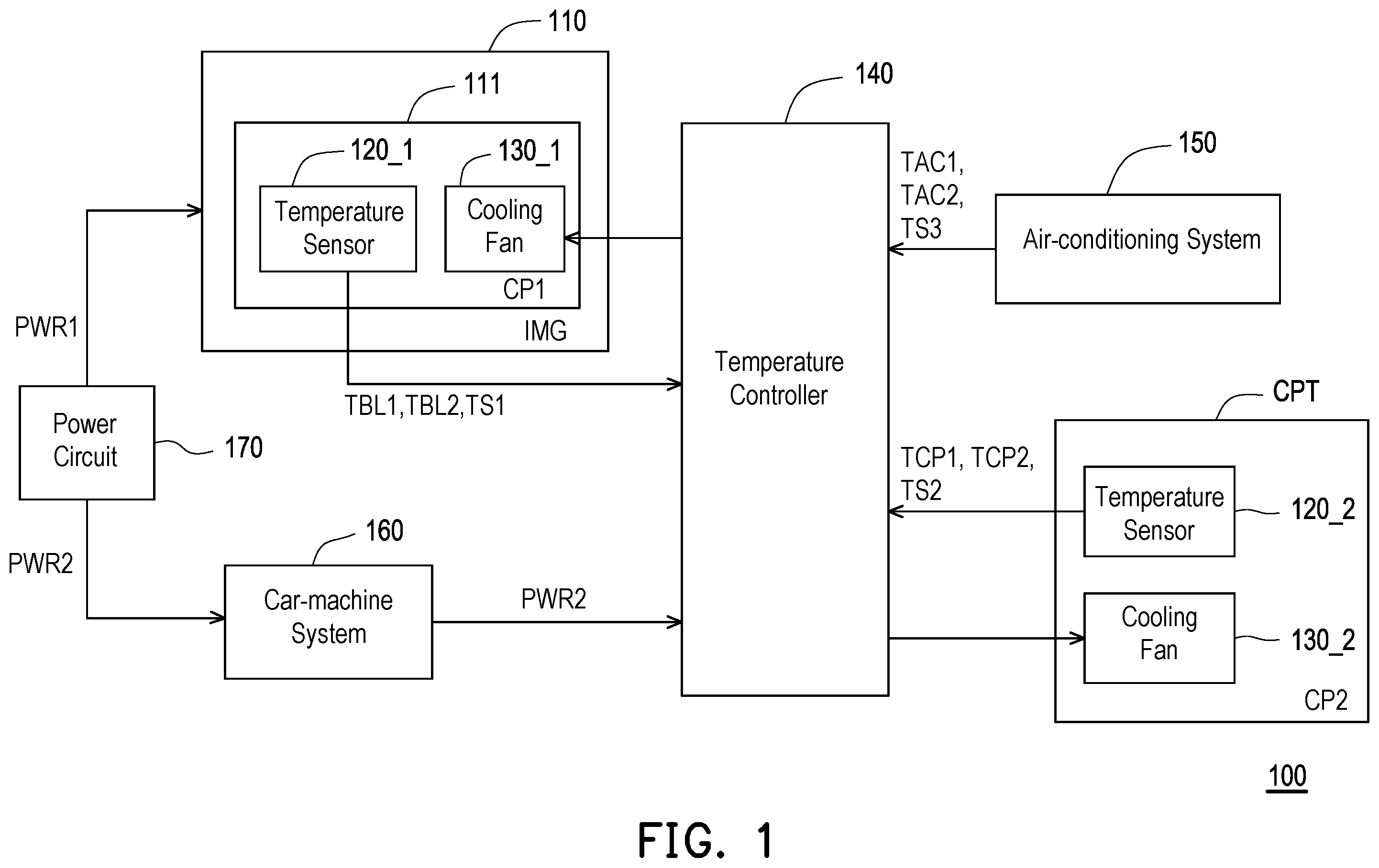 Patent US12422136 — Cooling system and control method of cooling system — Figure 1