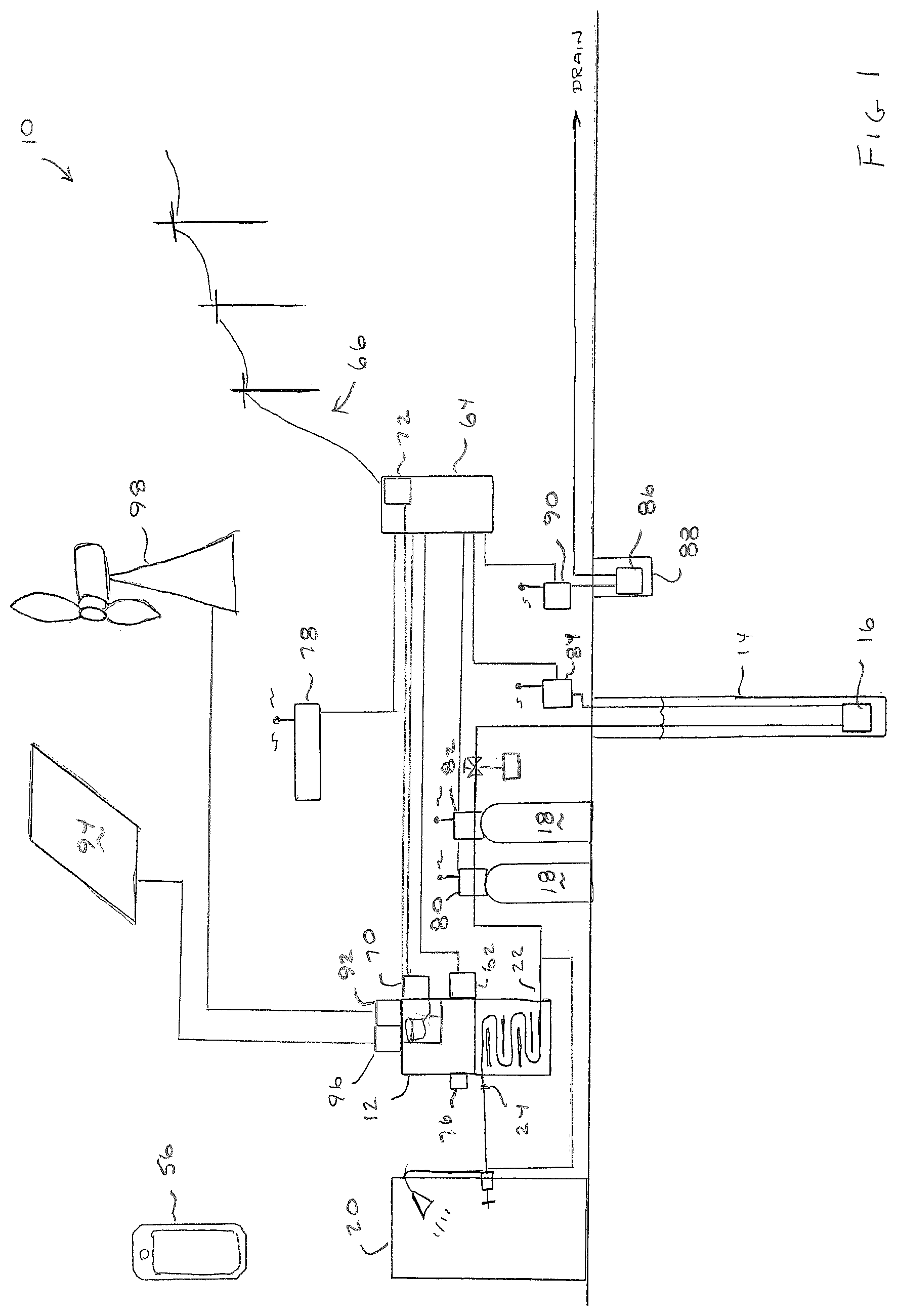 Patent US12422148 — Water heater system — Figure 1