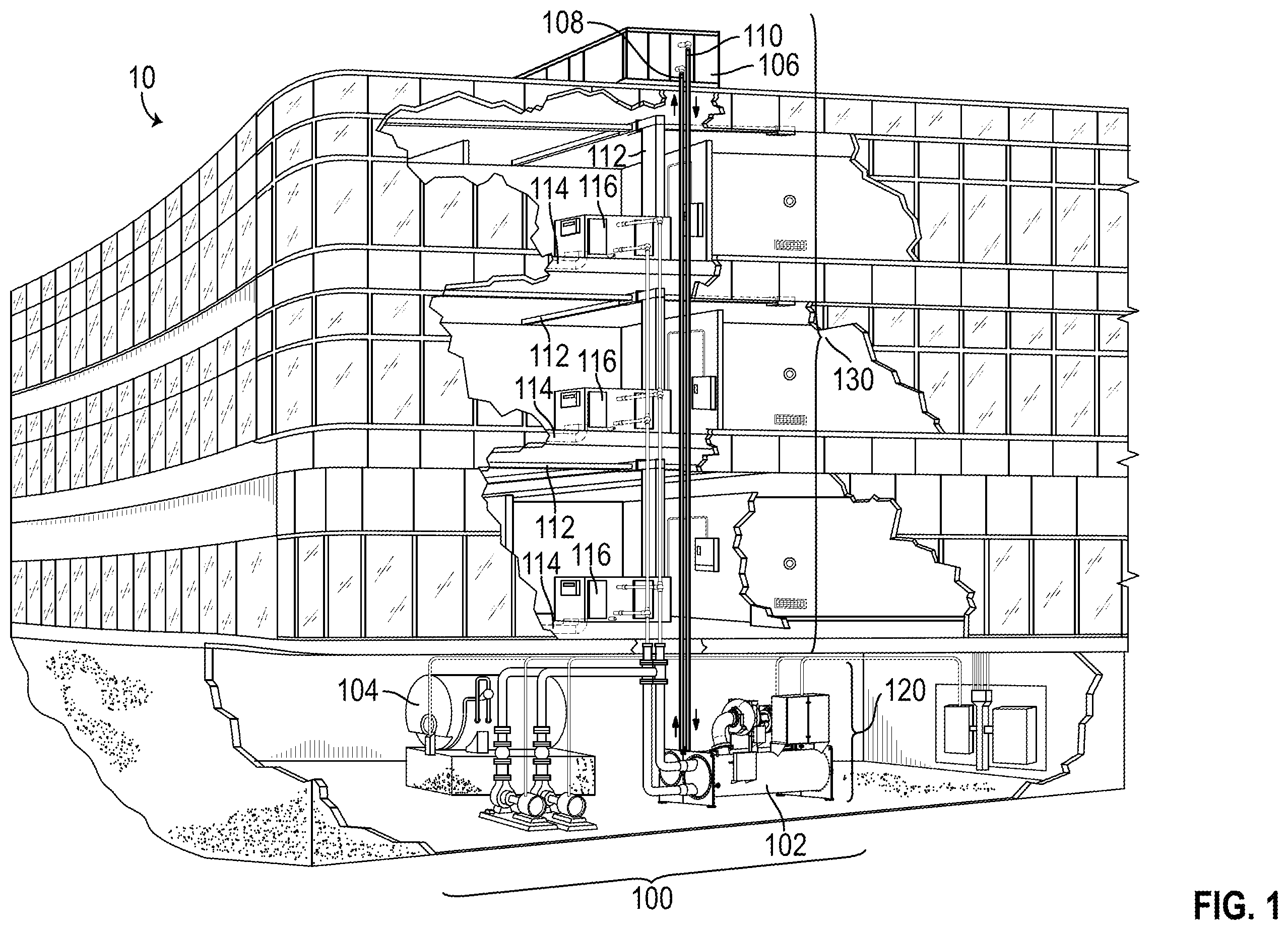 Patent US12422155 — Thermostat with epidemic control ventilation — Figure 1