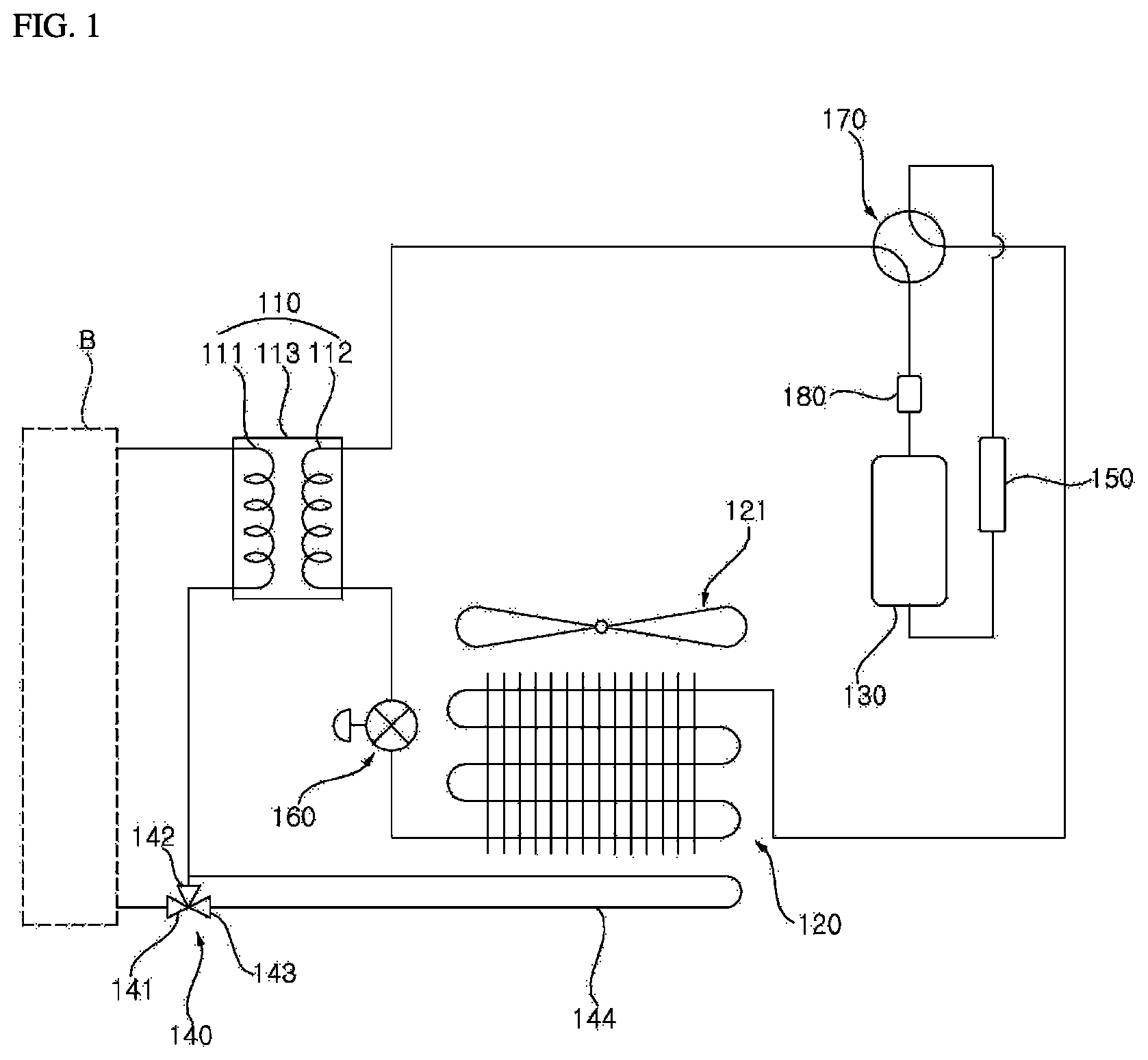 Patent US12422170 — Heat pump — Figure 1