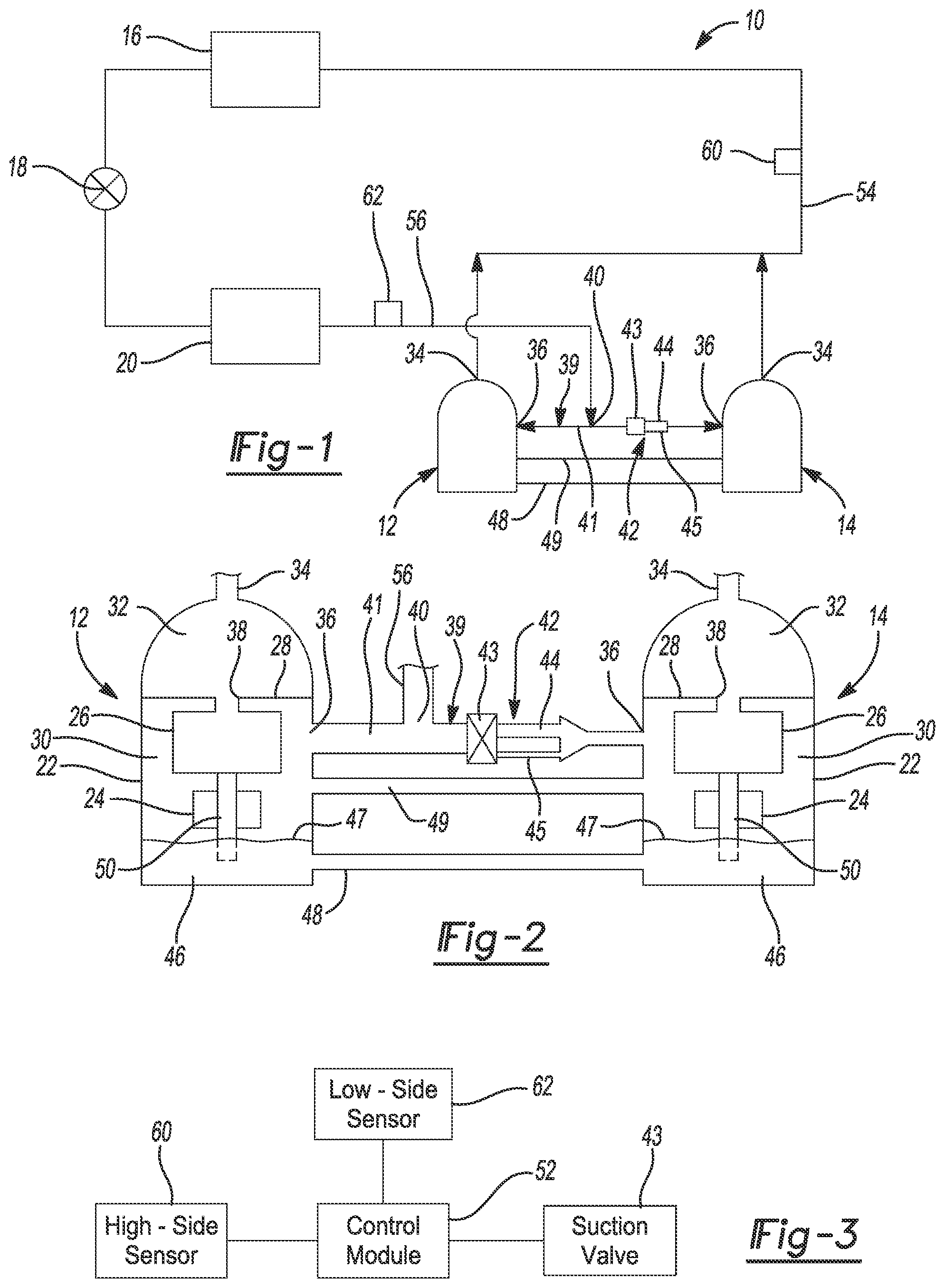 Patent US12422173 — Multiple-compressor system with oil balance control — Figure 1