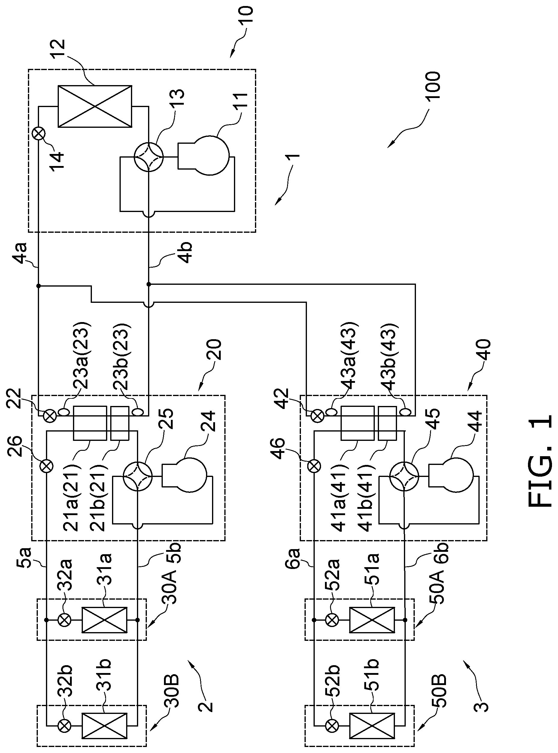 Patent US12422175 — Refrigerant cycle system — Figure 1