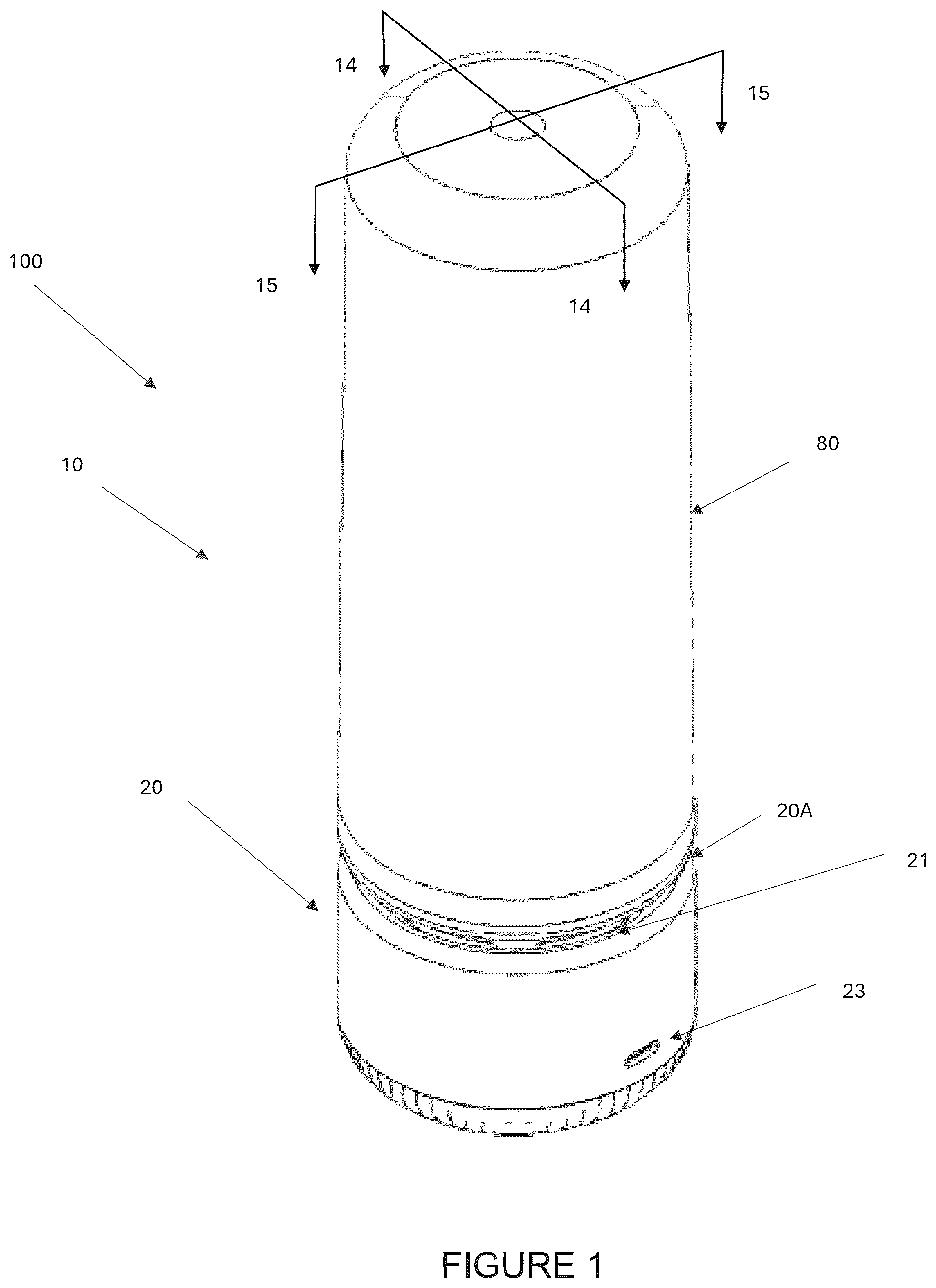 Patent US12422179 — Portable container — Figure 1