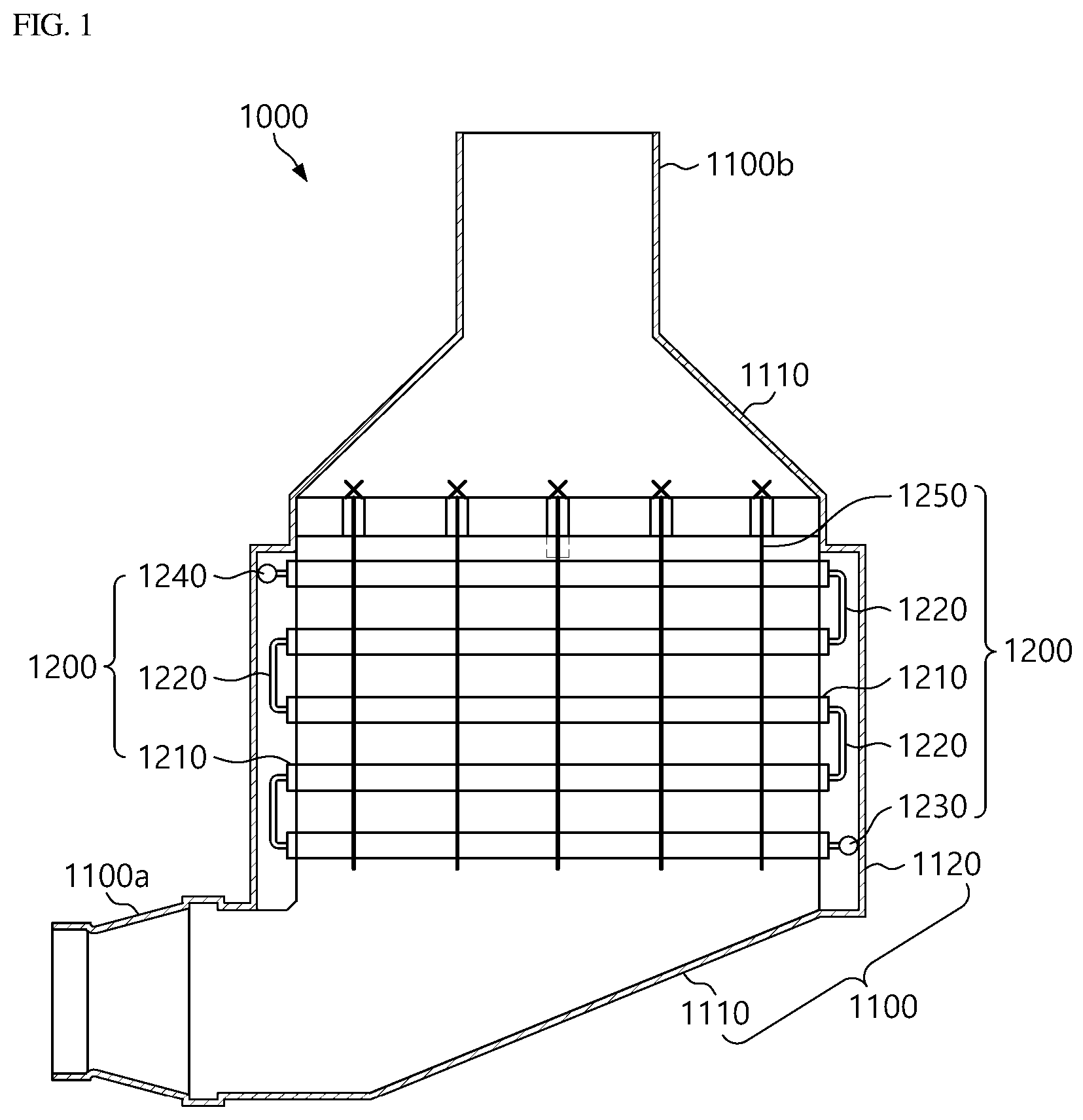 Patent US12422193 — Heat pipe unit and waste heat recovery boiler including same — Figure 1
