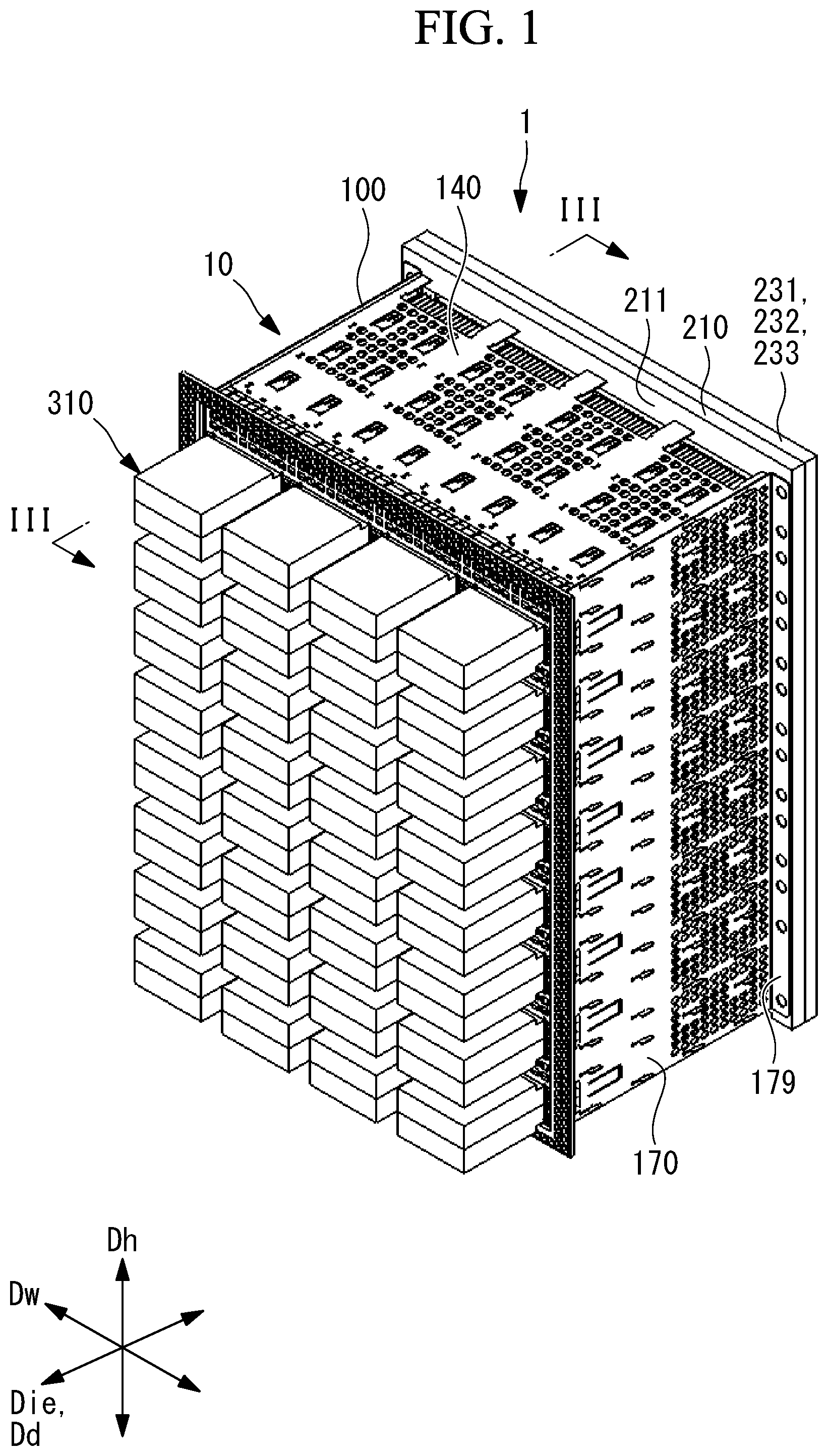 Patent US12422200 Figure 1 – Cage assembly and receptacle assembly