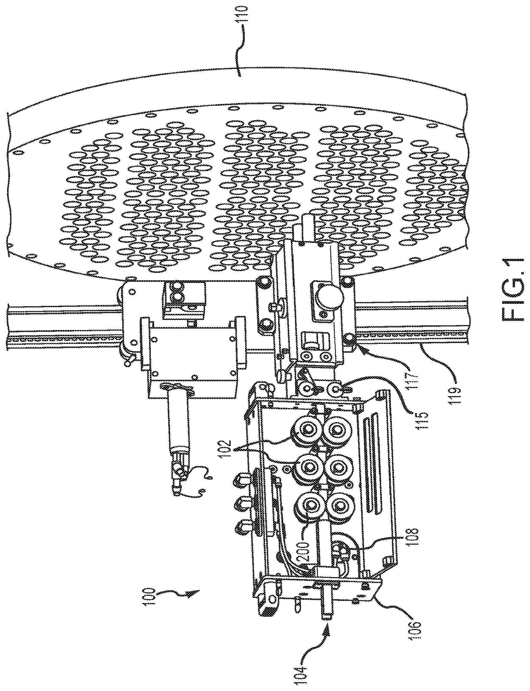 Patent US12422203 — Flexible lance drive apparatus with autostroke function — Figure 1