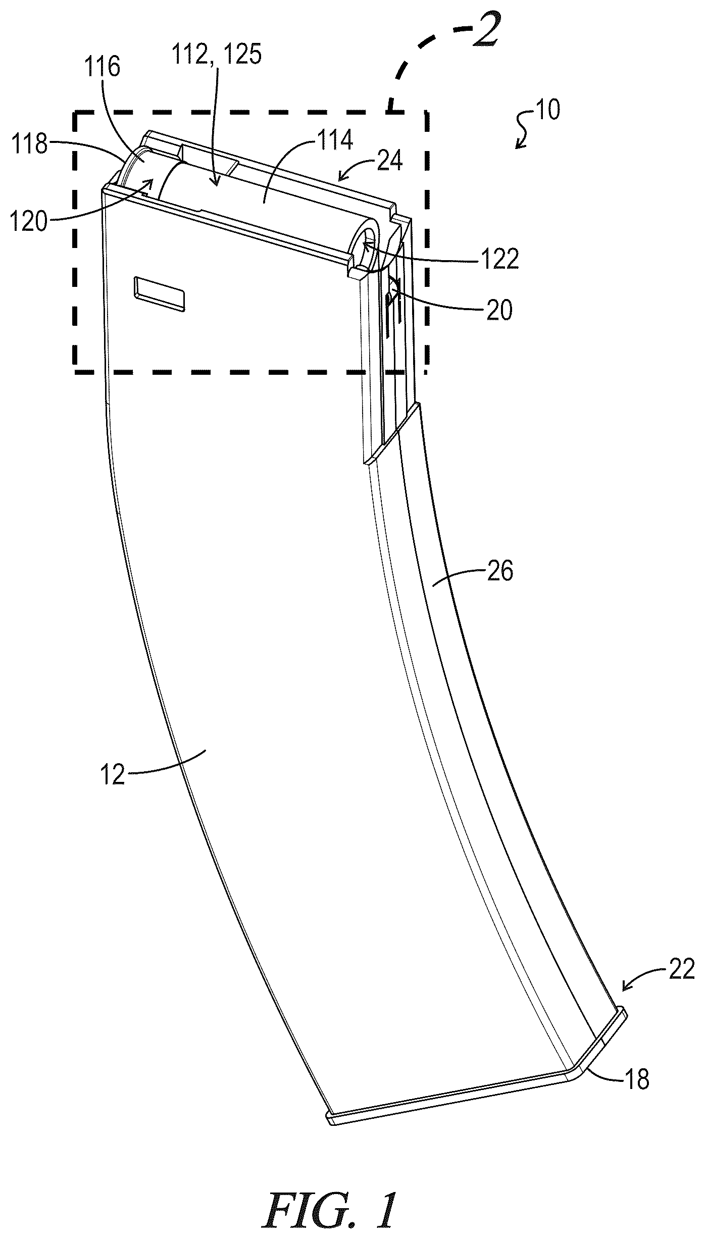 Patent US12422207 — Detachable ammunition magazine — Figure 1