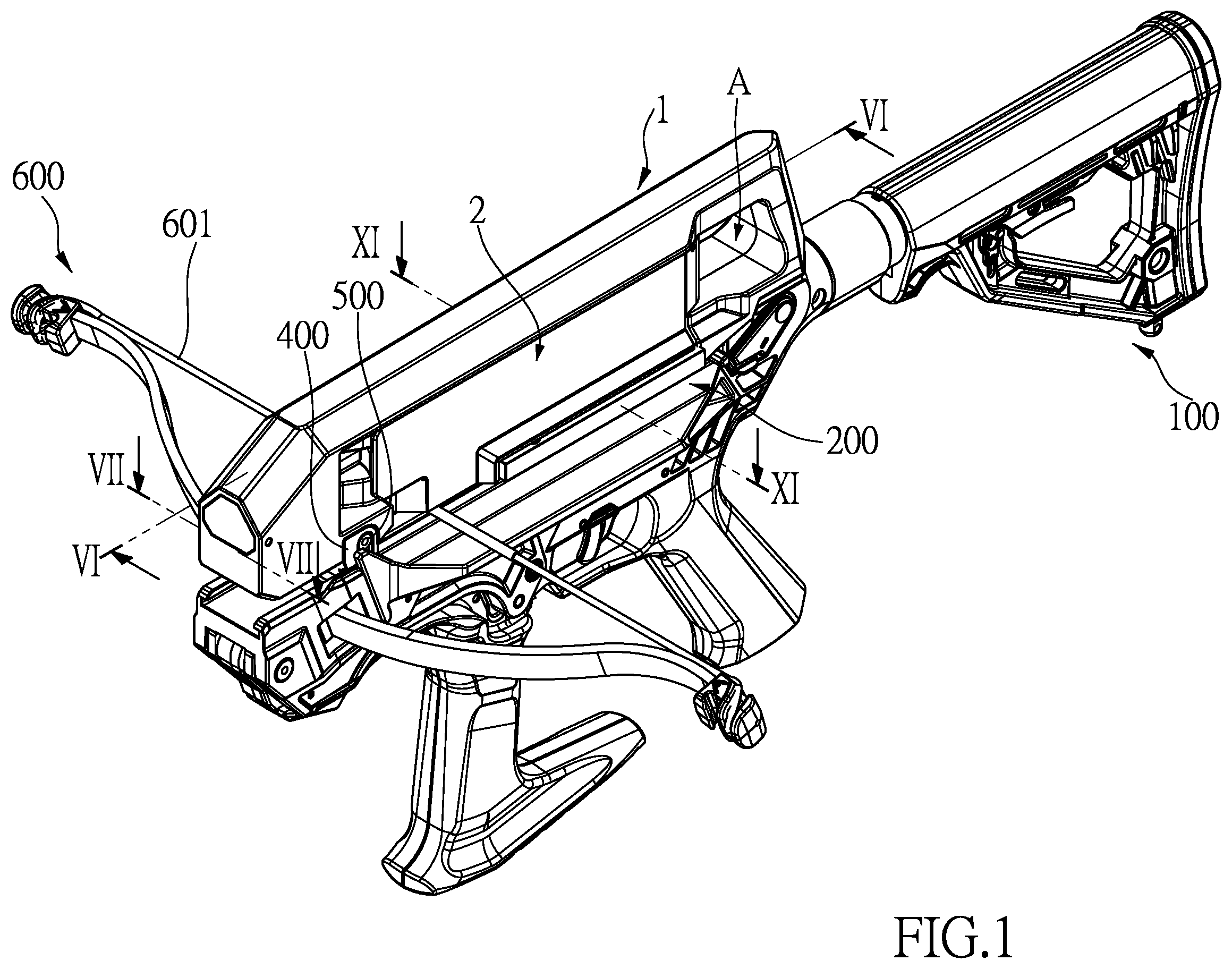 Patent US12422213 — Arrow magazine replacing device — Figure 1