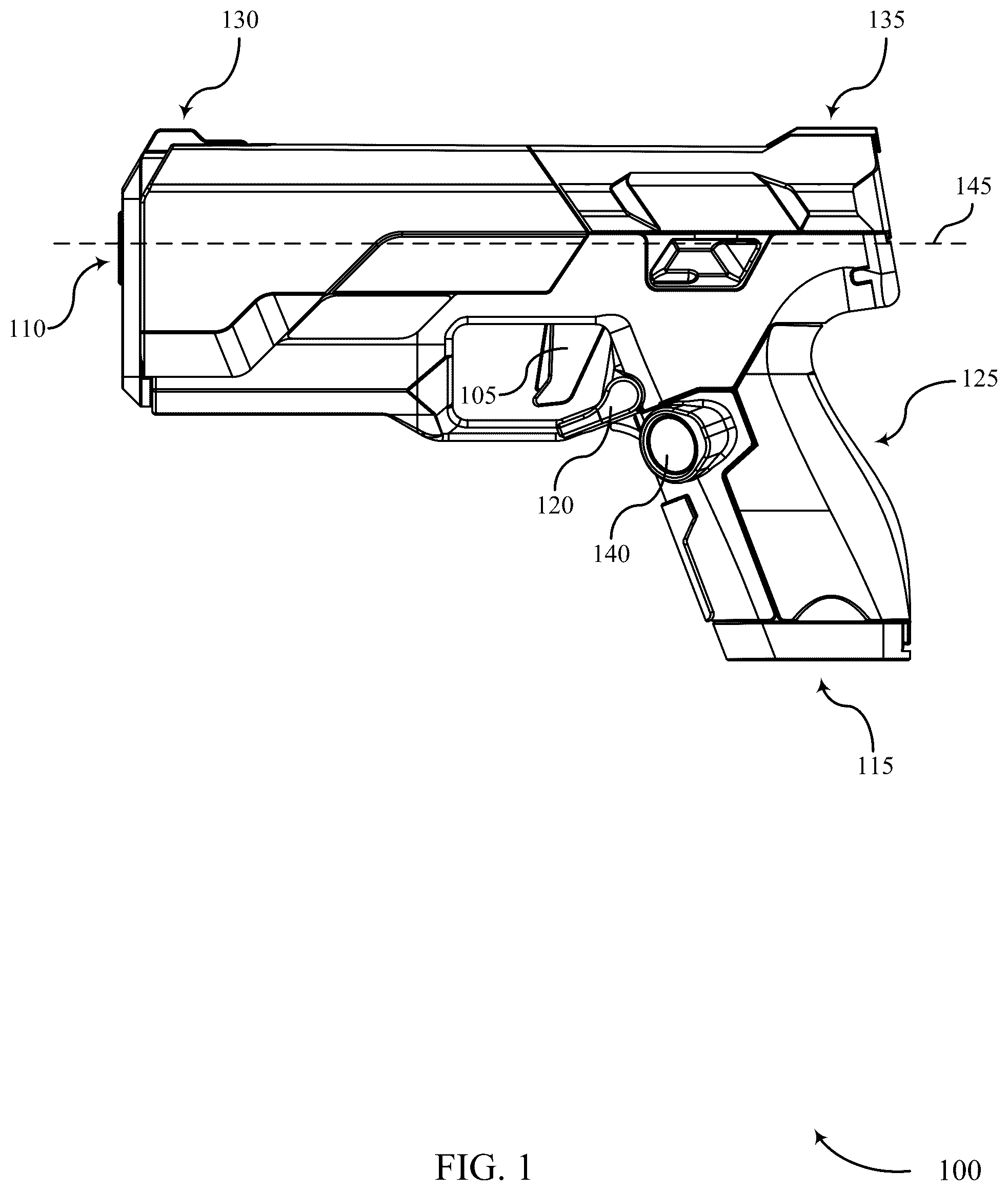 Patent US12422216 Figure 1 – Techniques for determining a grip layout to improve gun ergonomics