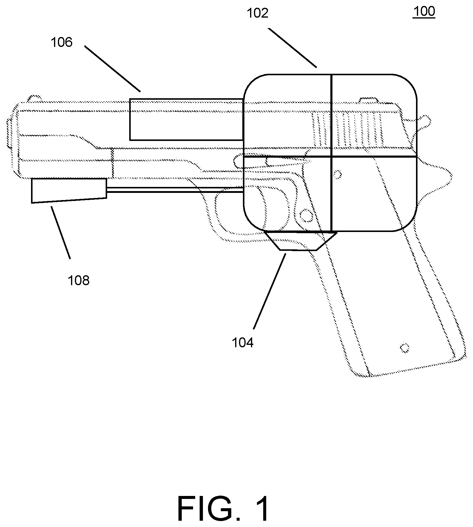 Patent US12422223 — Guidance attachment for firearm — Figure 1