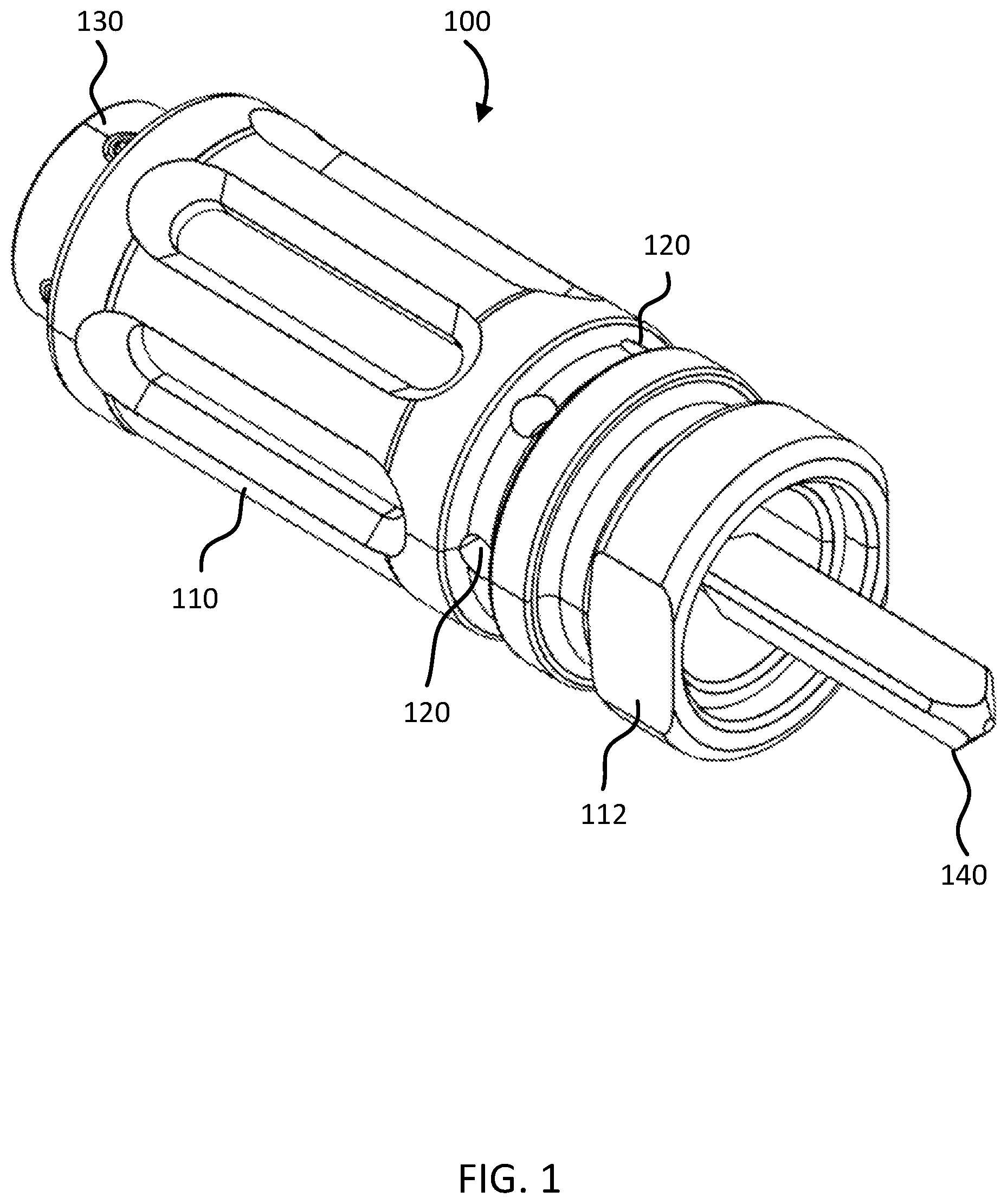 Patent US12422224 — Shooting simulation device for pneumatic guns — Figure 1