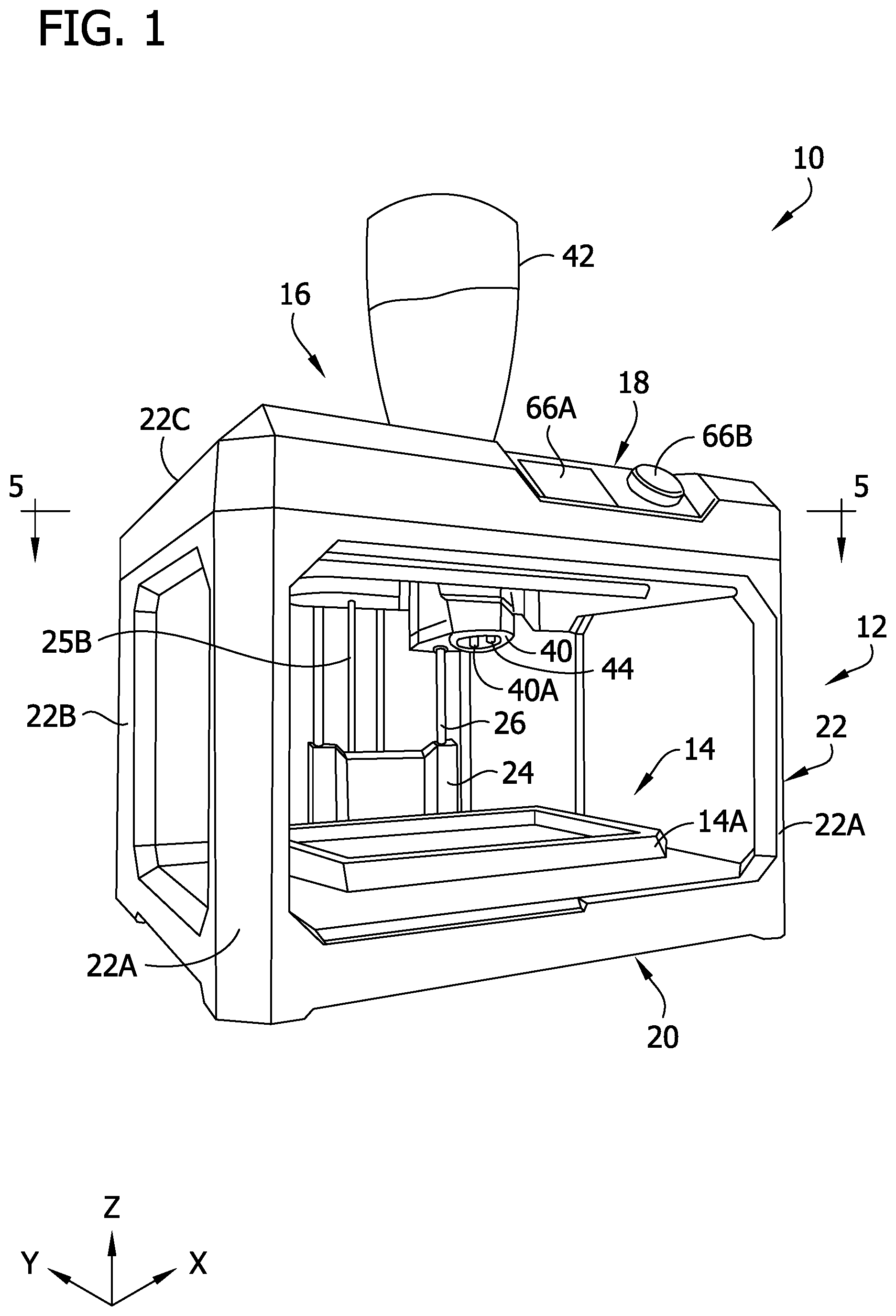 Patent US12422236 — Dispenser for firearm ammunition powder — Figure 1