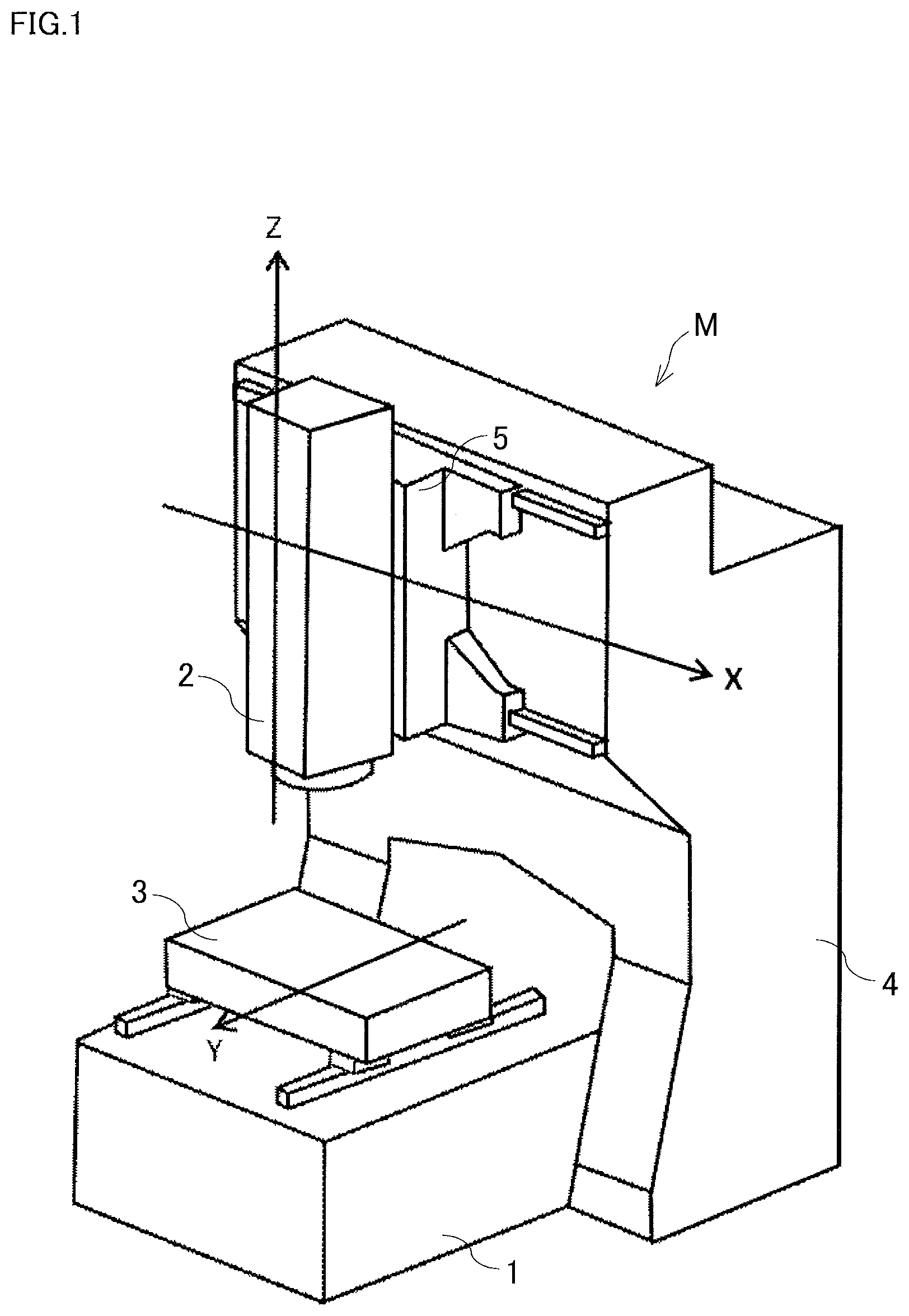 Patent US12422240 — Calibration method and non-transitory computer-readable storage medium storing calibration program for contact tool sensor in machine tool, and machine tool — Figure 1