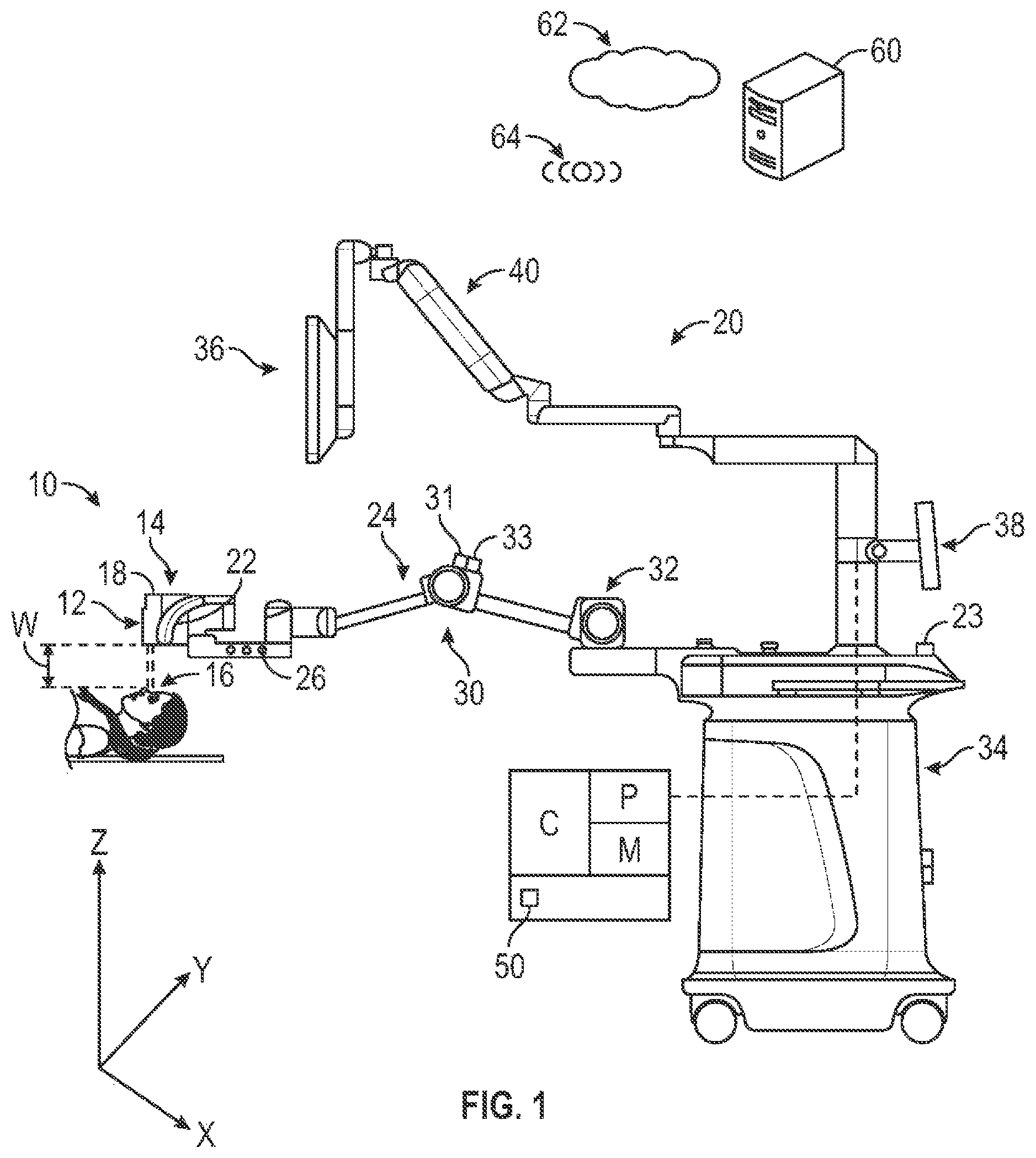 Patent US12422247 — Calibration of imaging system with combined optical coherence tomography and visualization module — Figure 1
