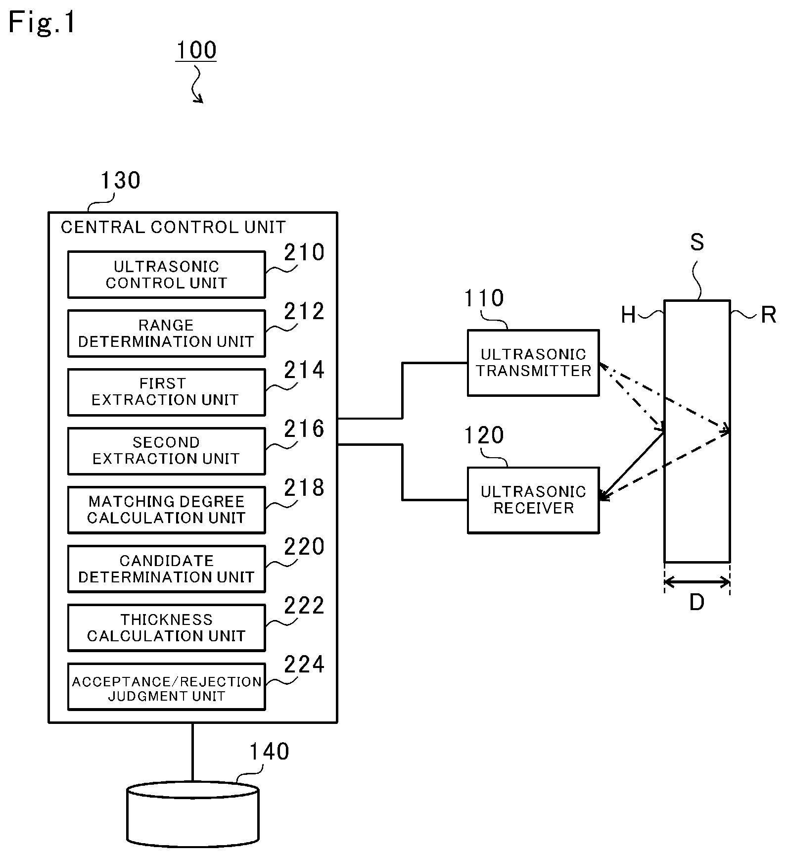 Patent US12422254 — Thickness measurement device and thickness measurement method — Figure 1