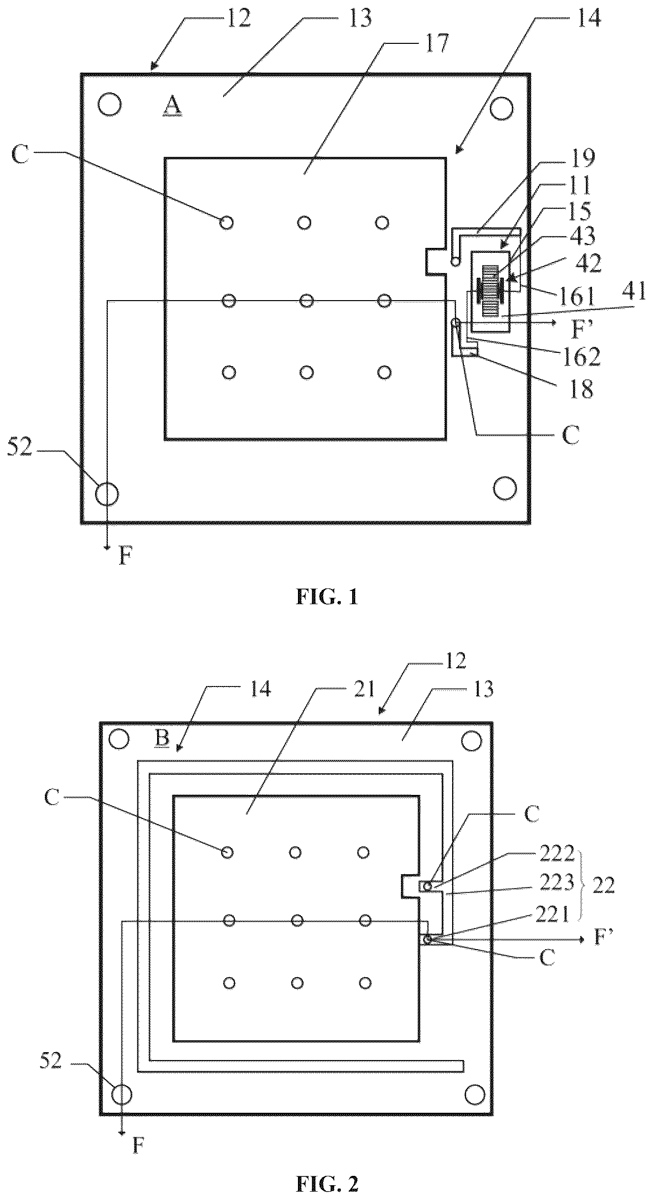 Patent US12422310 — Manufacturing method for a surface acoustic wave temperature sensor — Figure 1