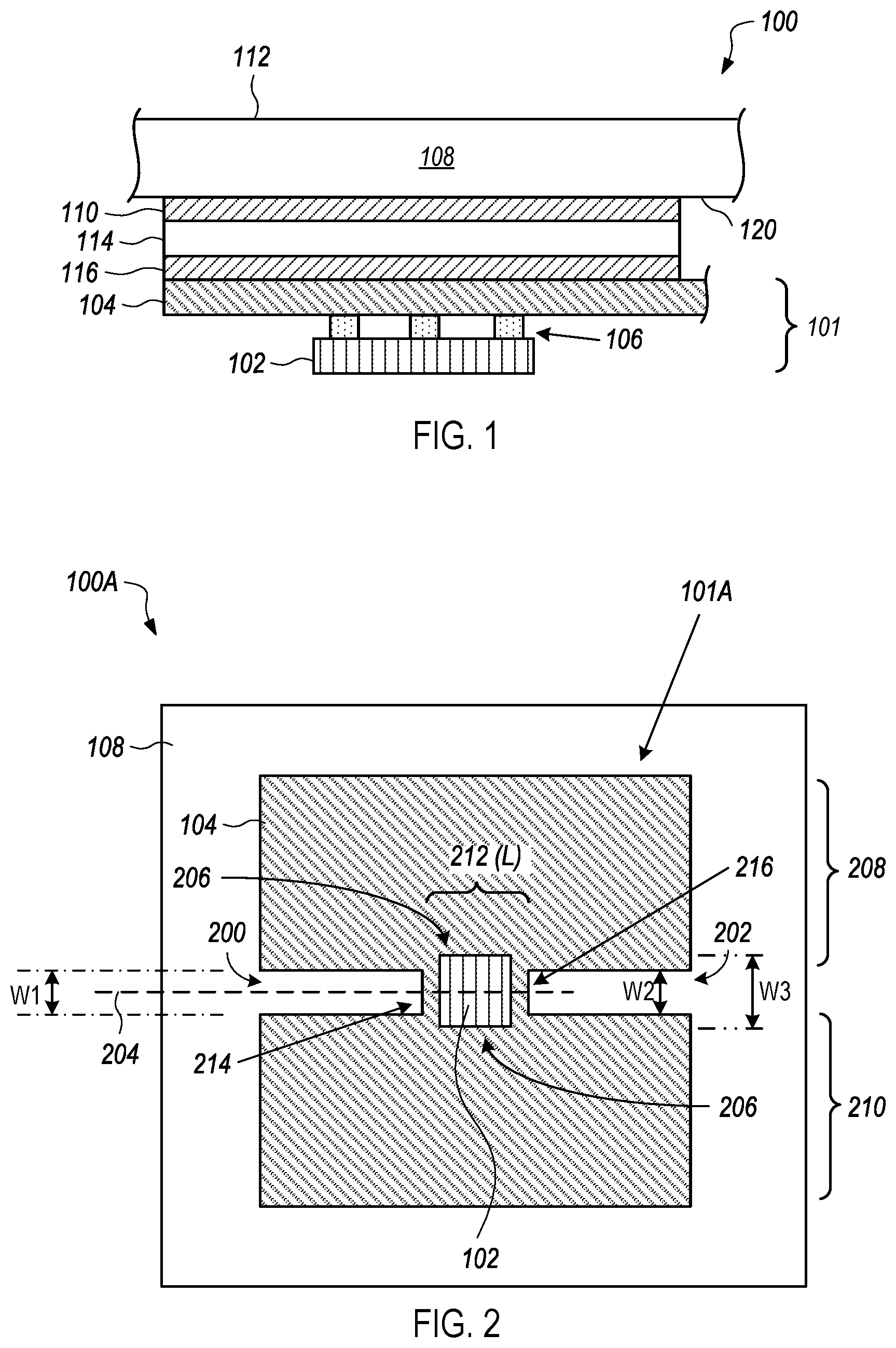 Patent US12422314 — Input structures that include slots that create a stress concentration region in a substrate for strain detection by a sensor — Figure 1