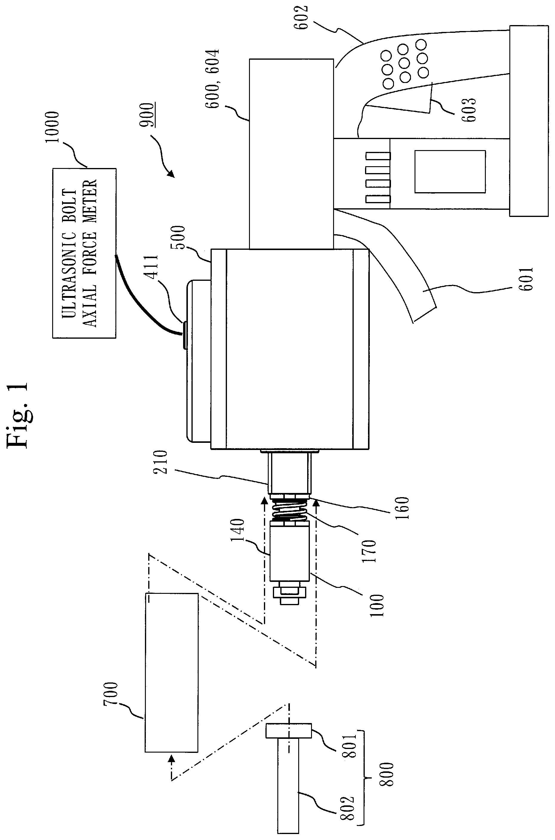 Patent US12422320 Figure 1 – Ultrasonic probe