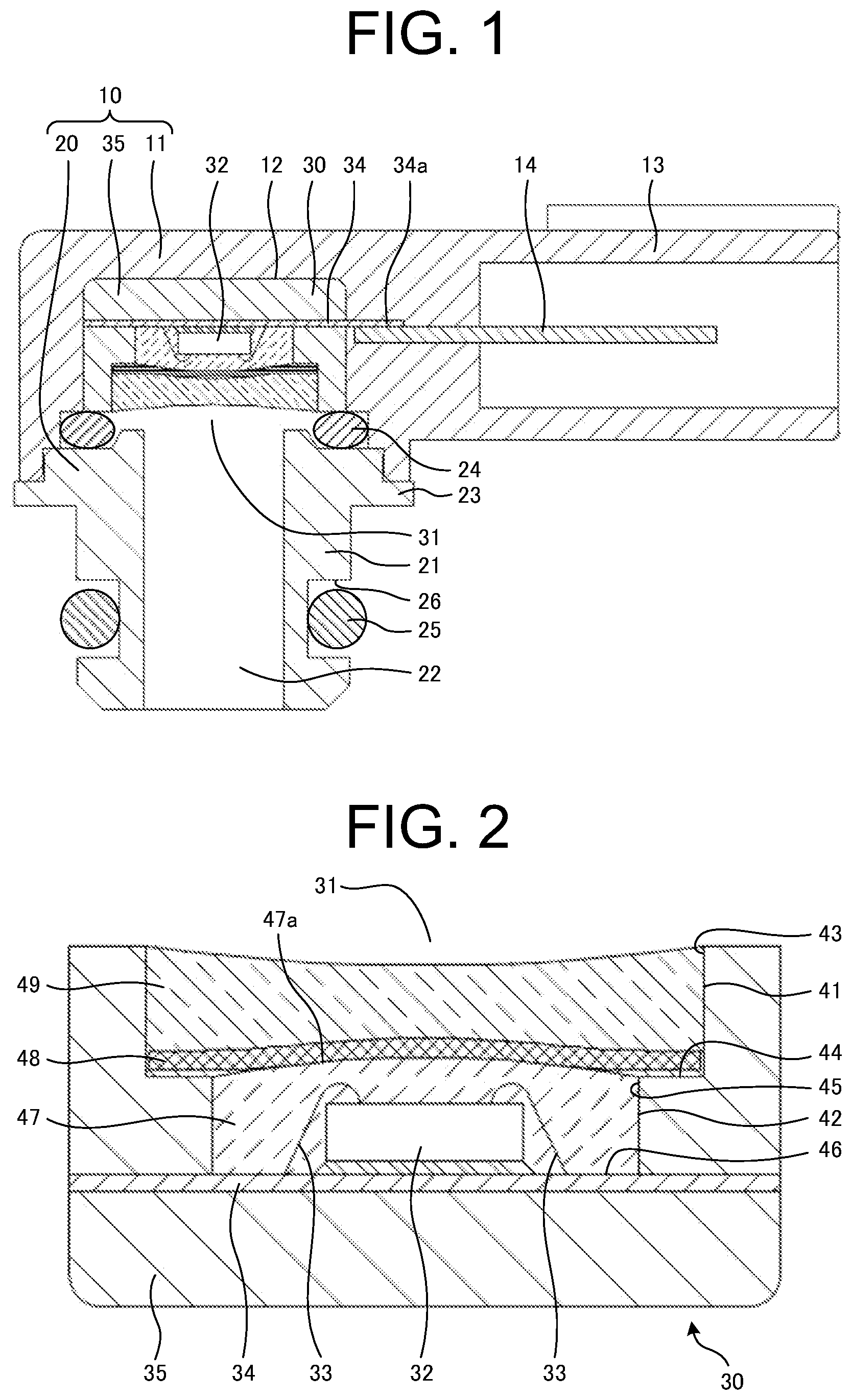 Patent US12422323 — Protection structure for pressure sensor device — Figure 1