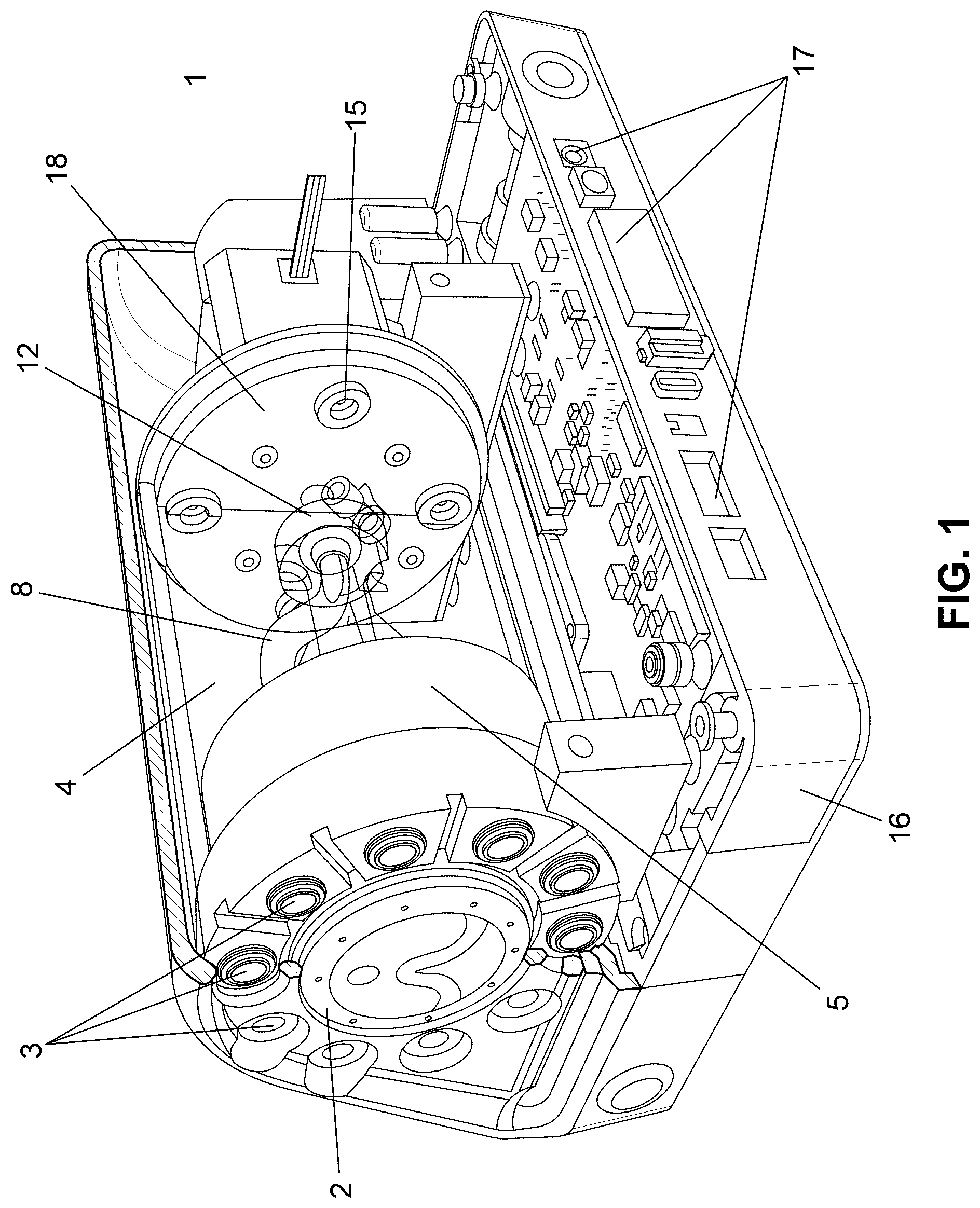 Patent US12422341 — Compact intelligent aerosol and fluid manifold — Figure 1