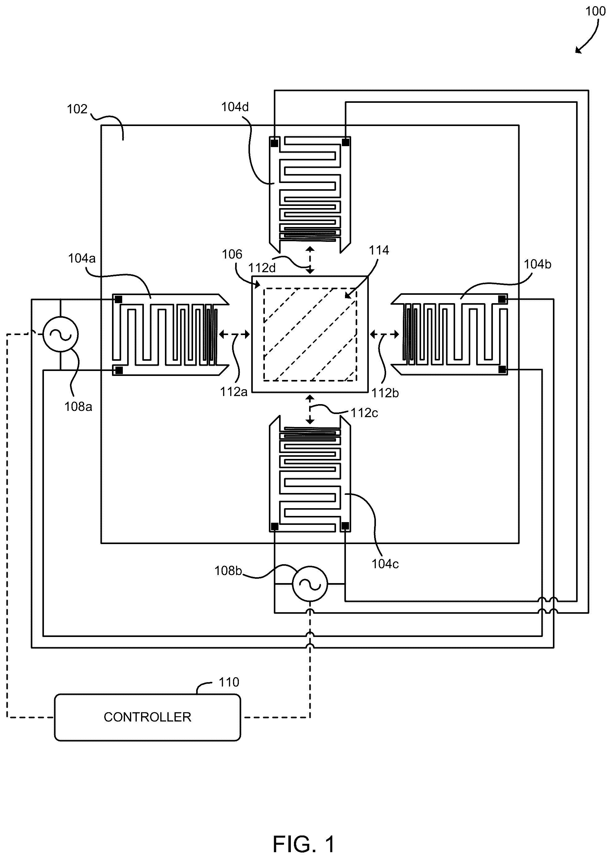 Patent US12422404 — Technologies for particle manipulation using harmonic acoustic waves — Figure 1