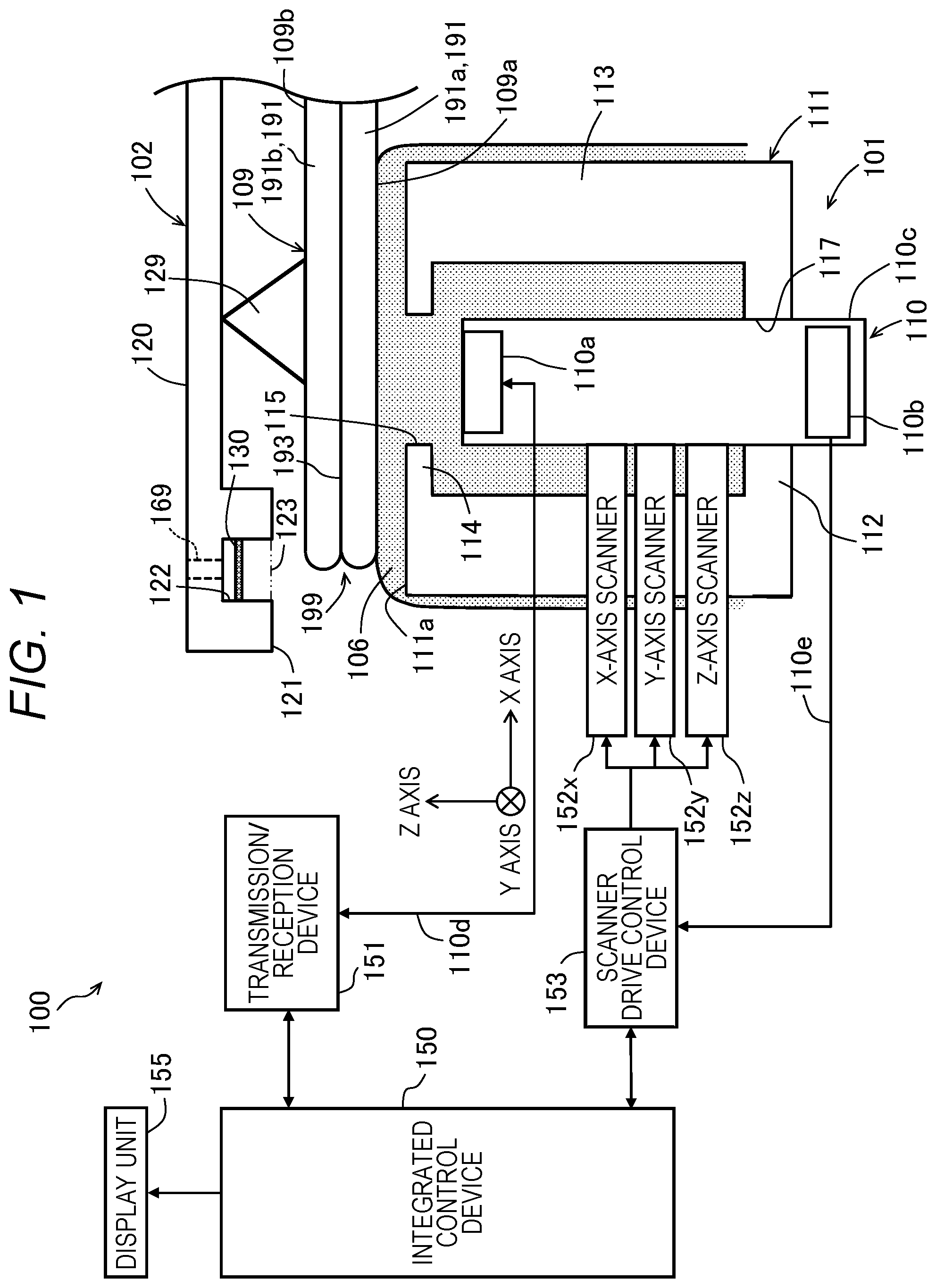 Patent US12422409 — Ultrasound image apparatus and liquid infiltration prevention method into bonded wafer — Figure 1