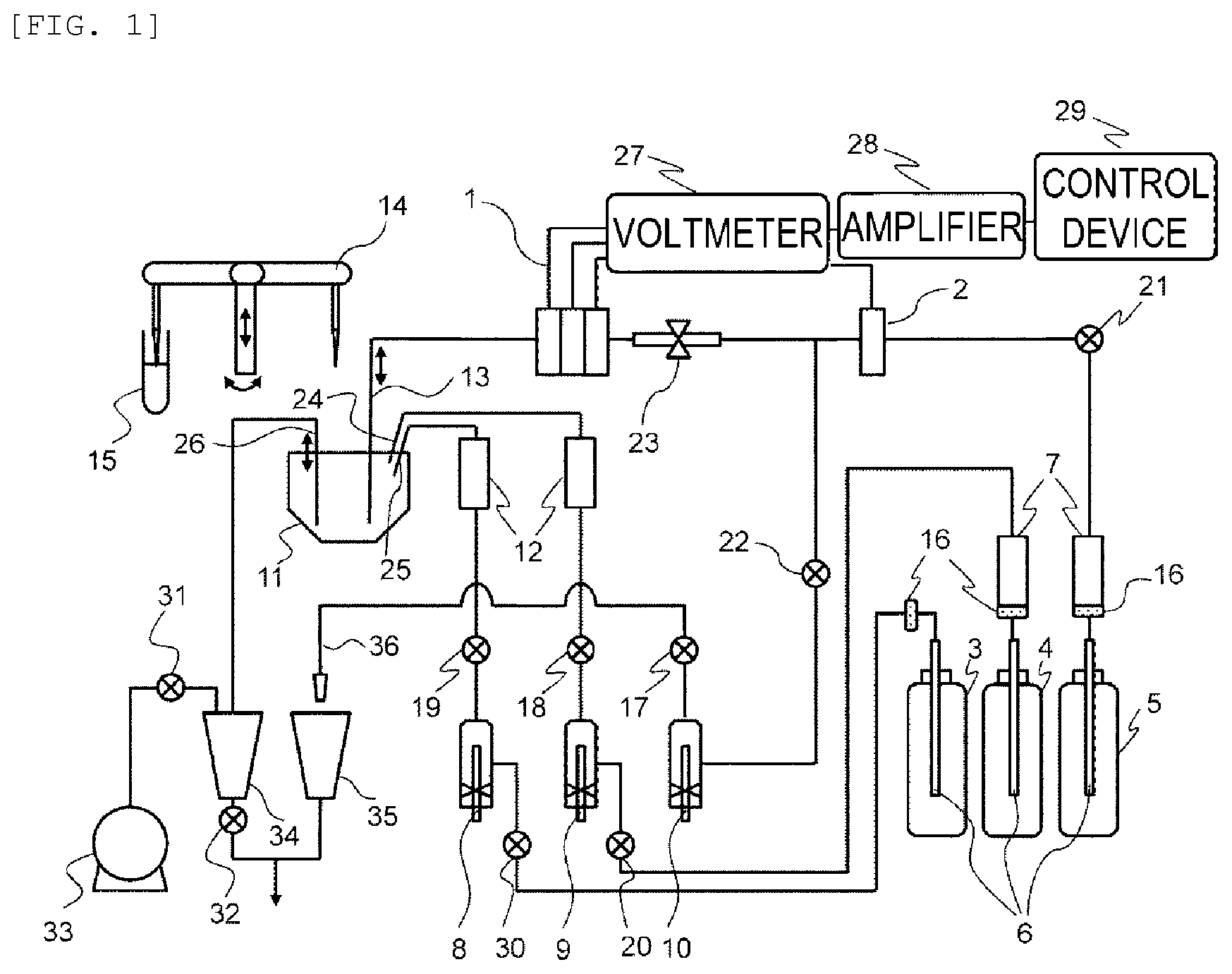 Patent US12422450 — Electrolyte analyzing device — Figure 1