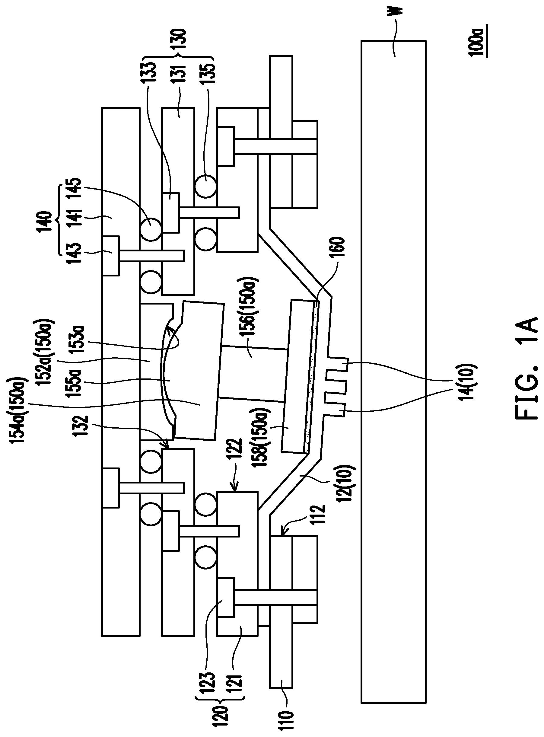 Patent US12422475 — Adjustable supporting device — Figure 1